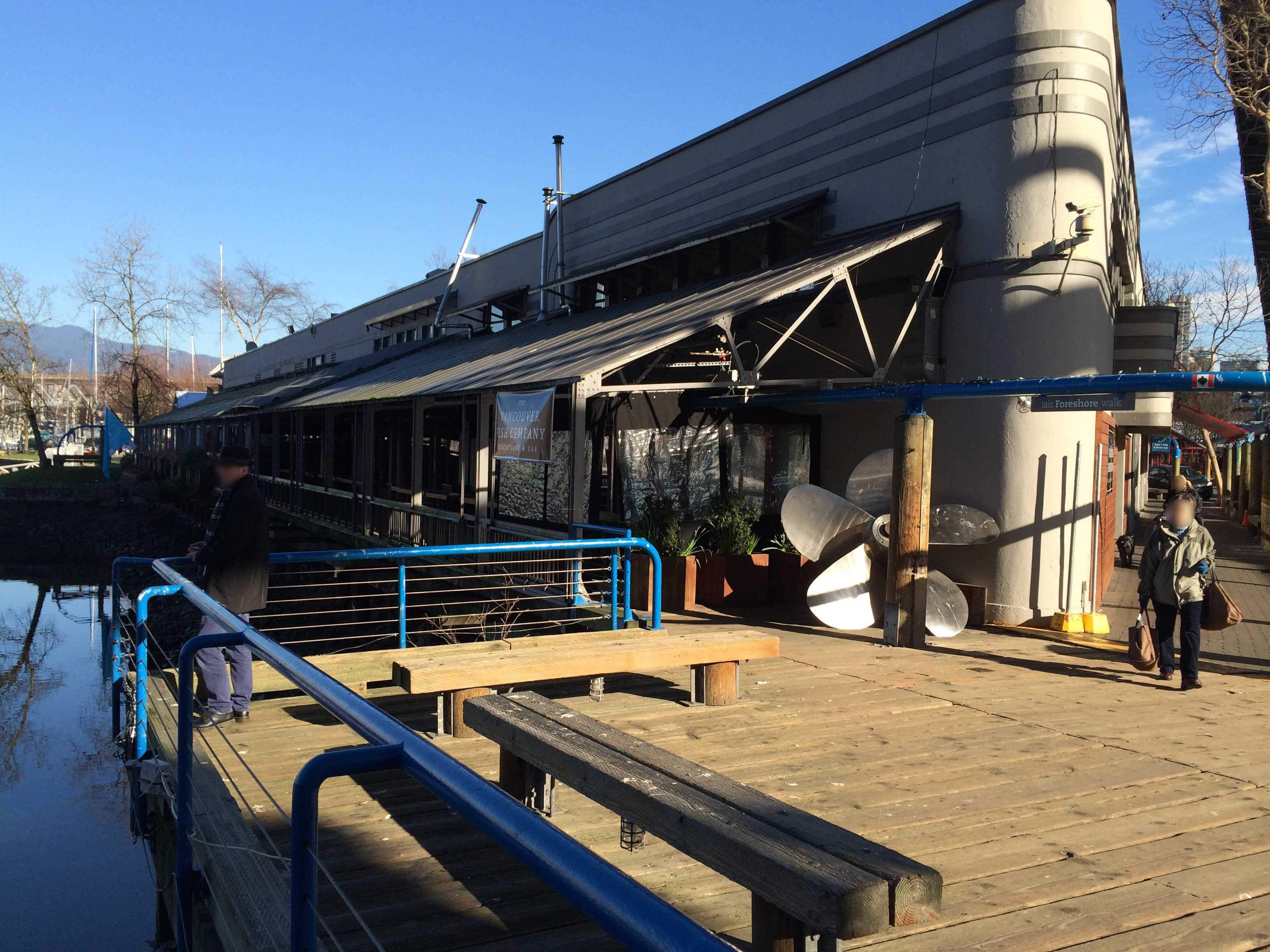 Menu of Vancouver Fish Company, Granville Island, Vancouver
