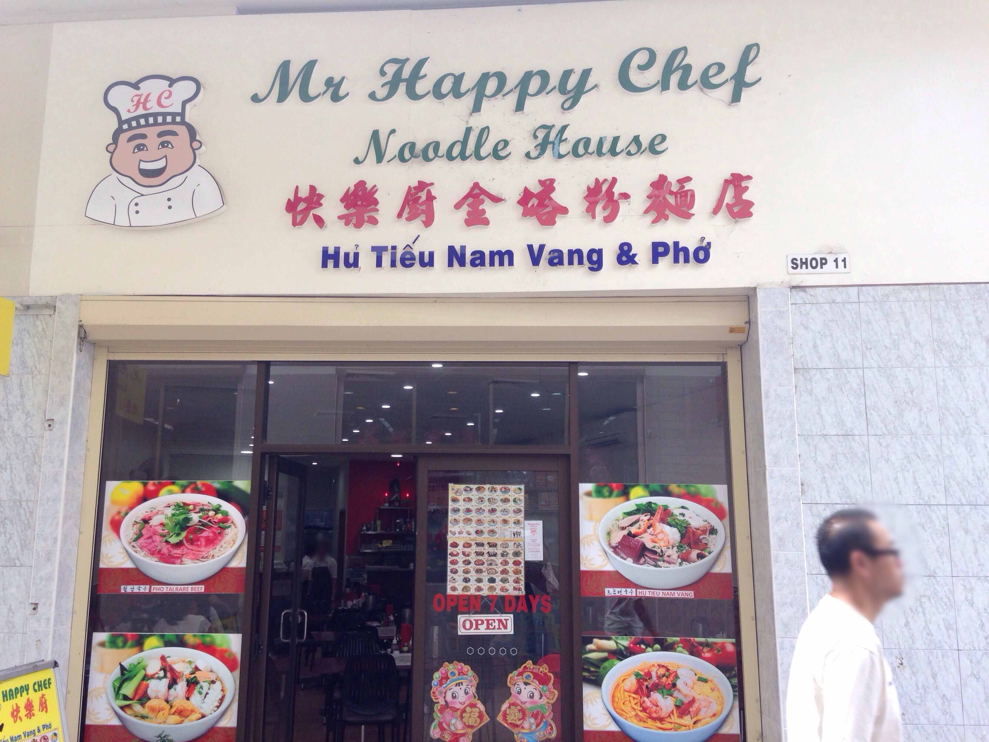mr happy chef noodle house menu