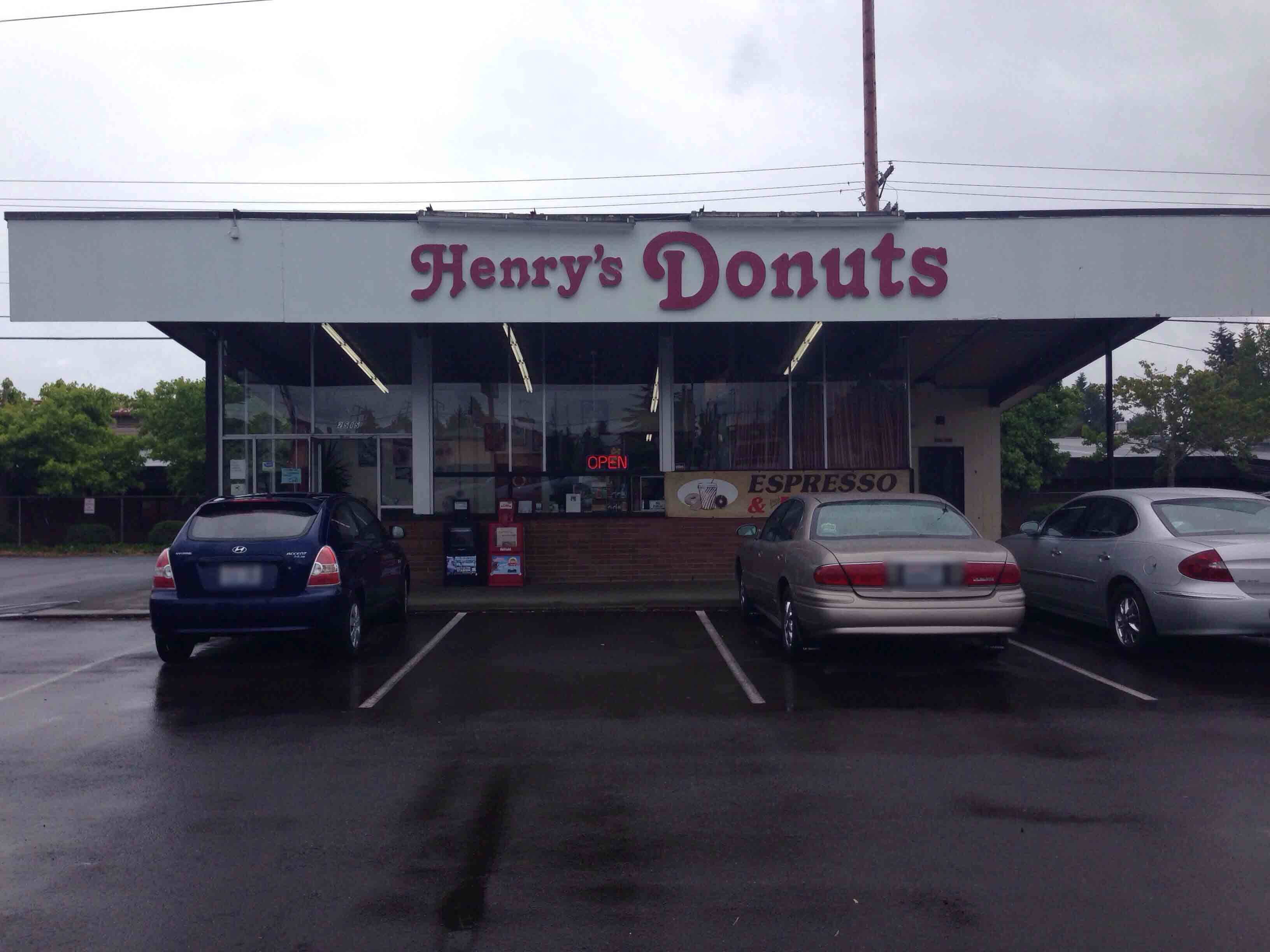 Menu of Henry's Donuts, Everett, Everett