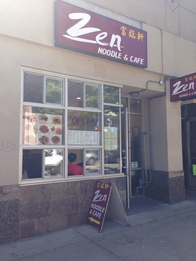 Zen Noodle and Cafe Menu, Menu for Zen Noodle and Cafe, University