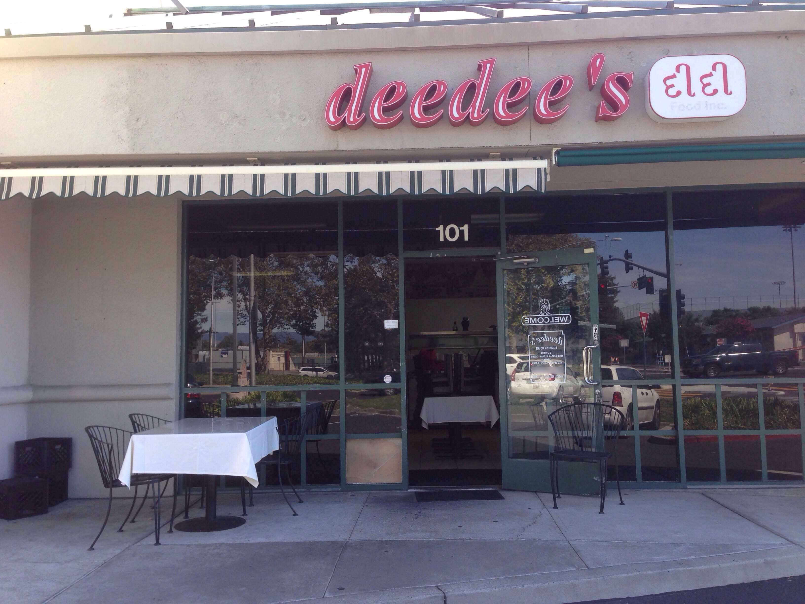 Menu of Deedee's, Santa Clara, Santa Clara