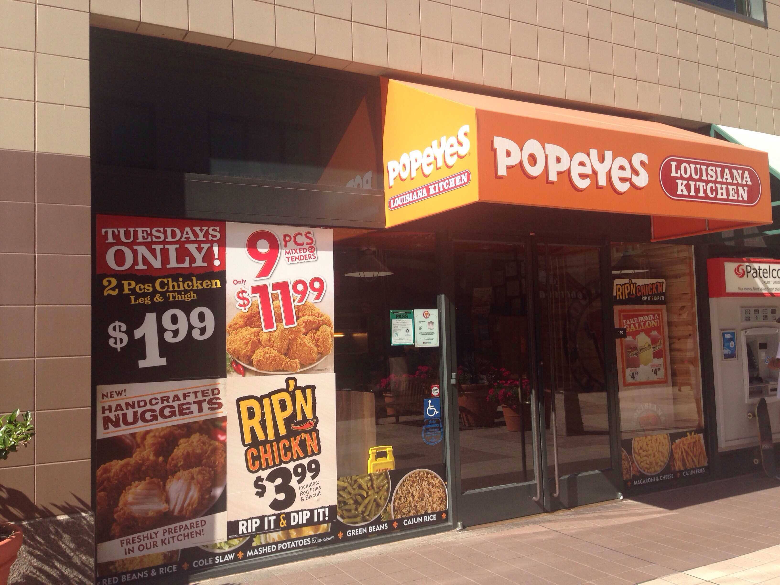Menu of Popeyes Louisiana Kitchen, Downtown Oakland, Oakland