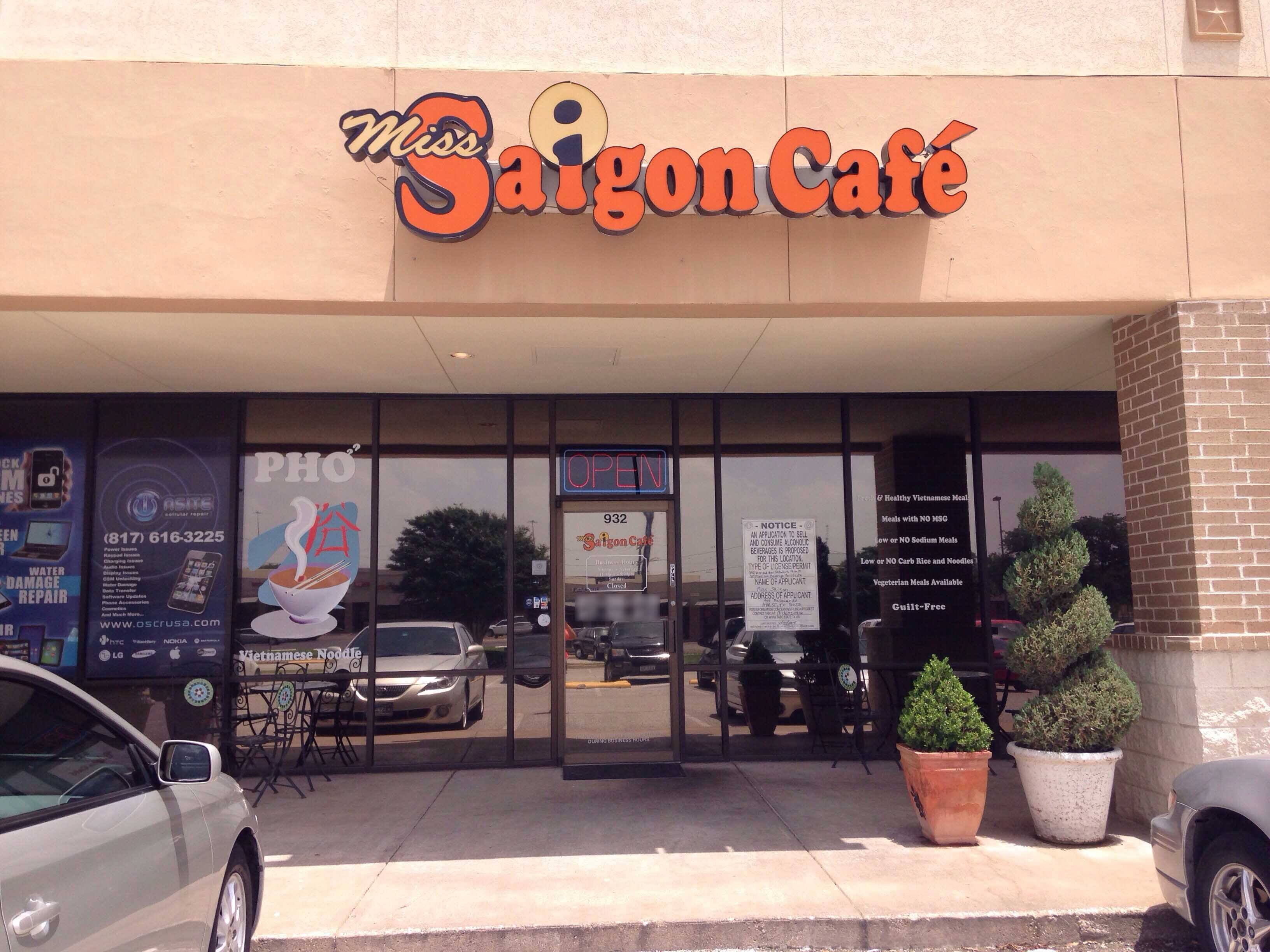 Miss Saigon Café Menu, Menu for Miss Saigon Café, Hurst, Hurst