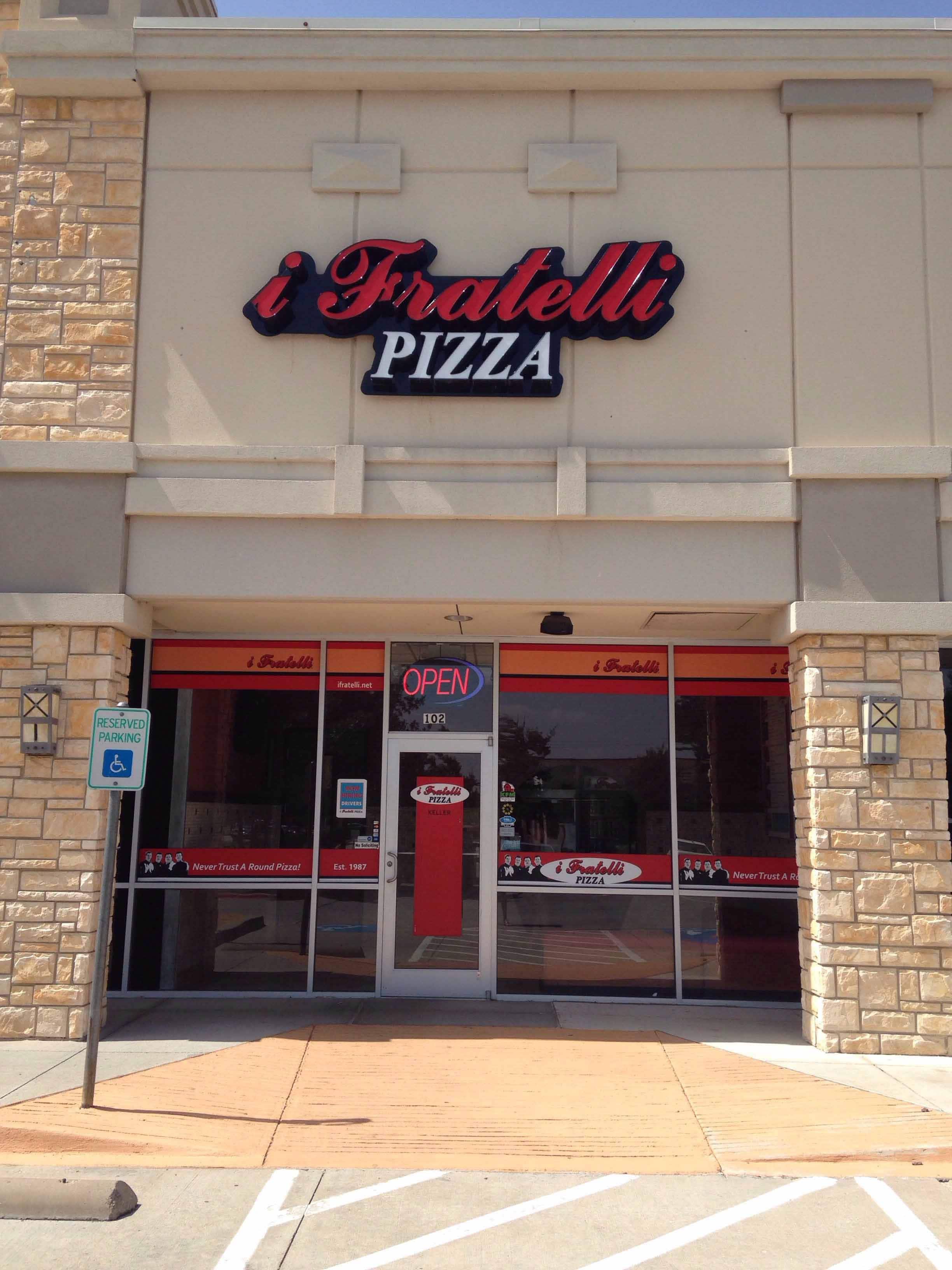 i Fratelli Pizza Menu, Menu for i Fratelli Pizza, Keller, Keller