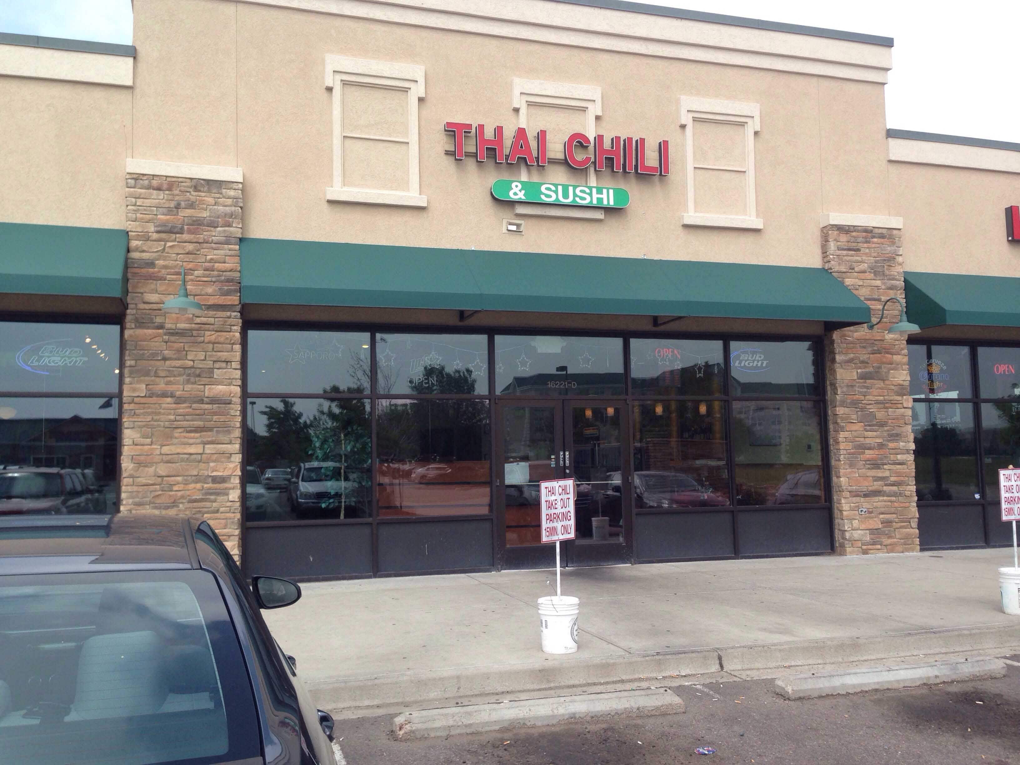 Menu of Thai Chili and Sushi, Montbello, Denver