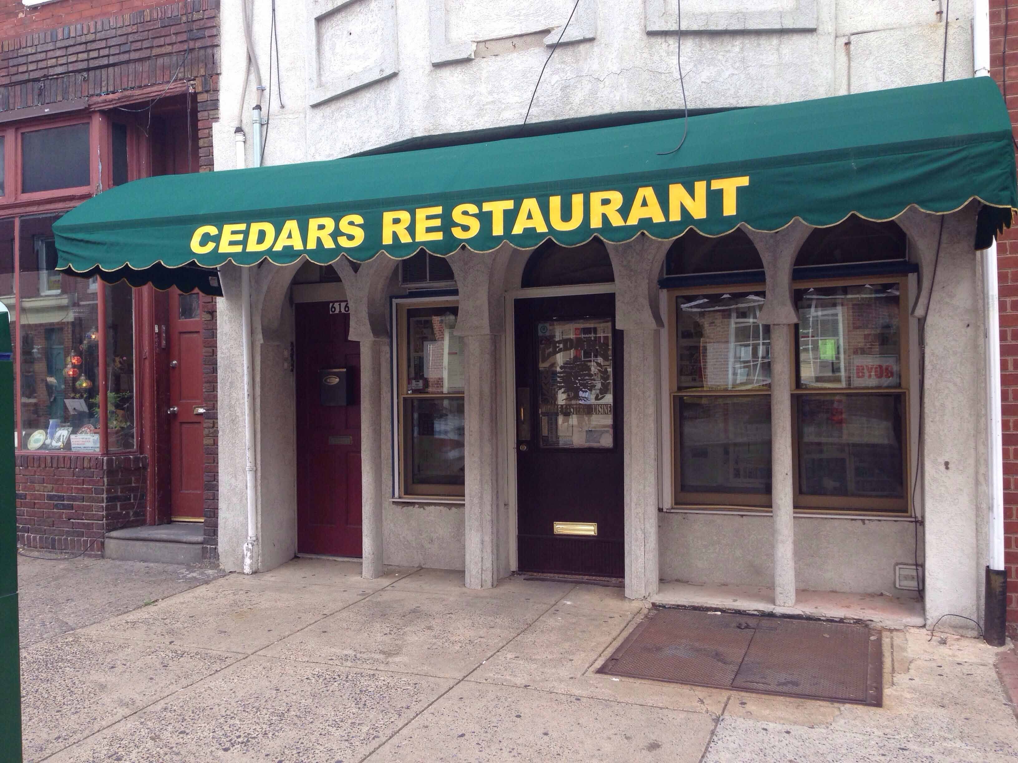 Menu of Cedars, Queen Village, Philadelphia