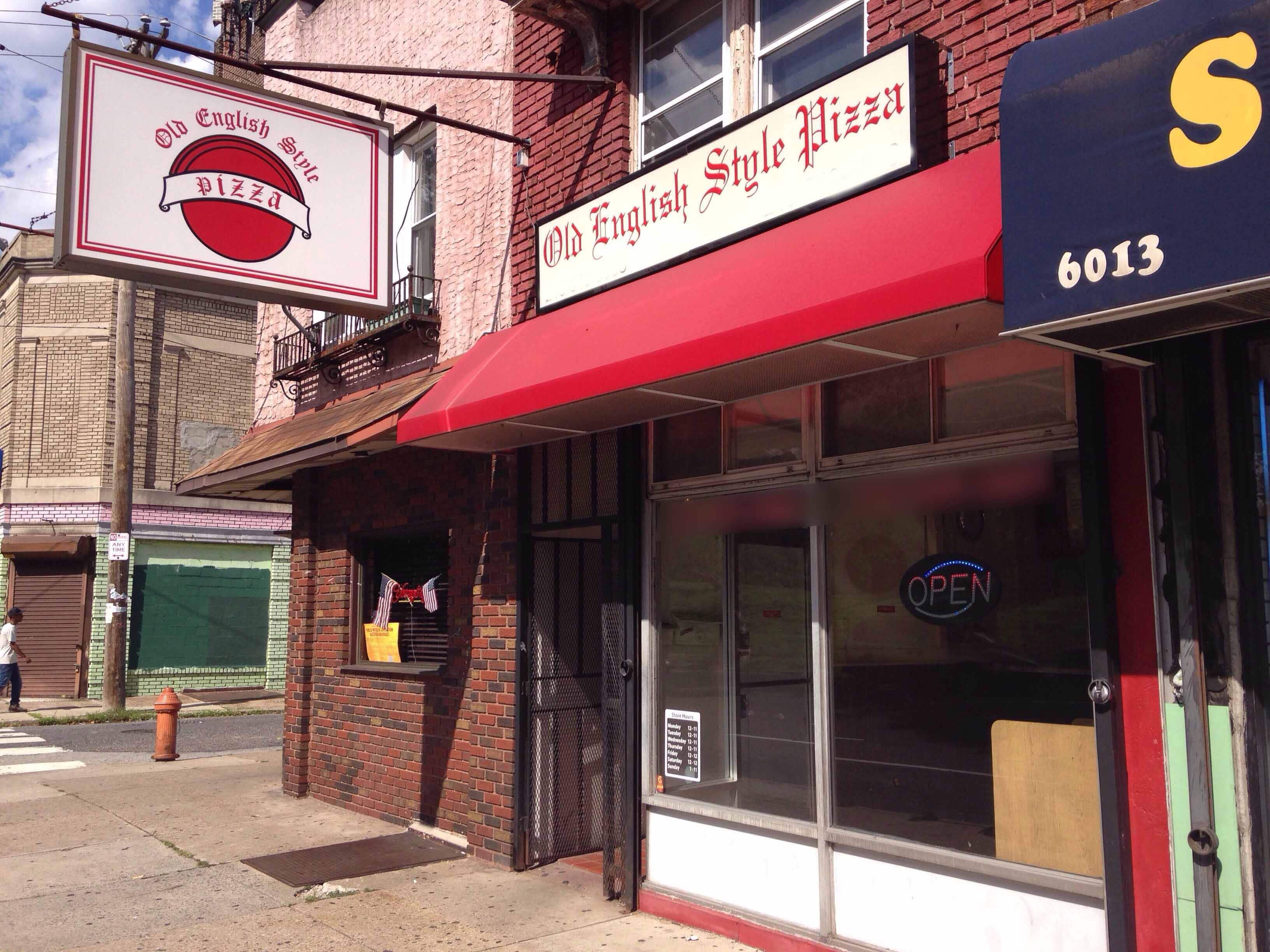 Menu of Old English Style Pizza, Olney, Philadelphia