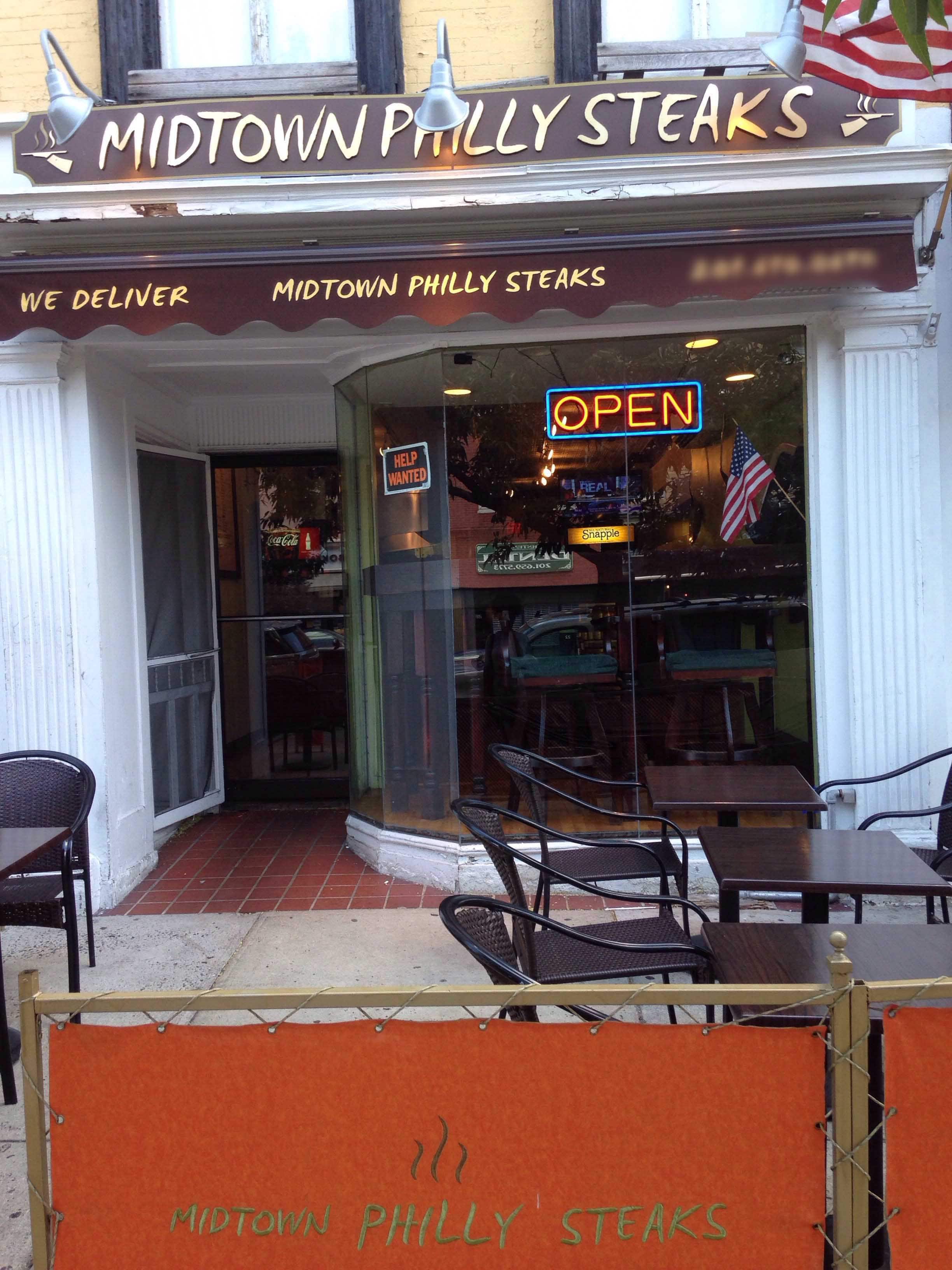 Menu of Midtown Philly Steaks, Hoboken, Hoboken