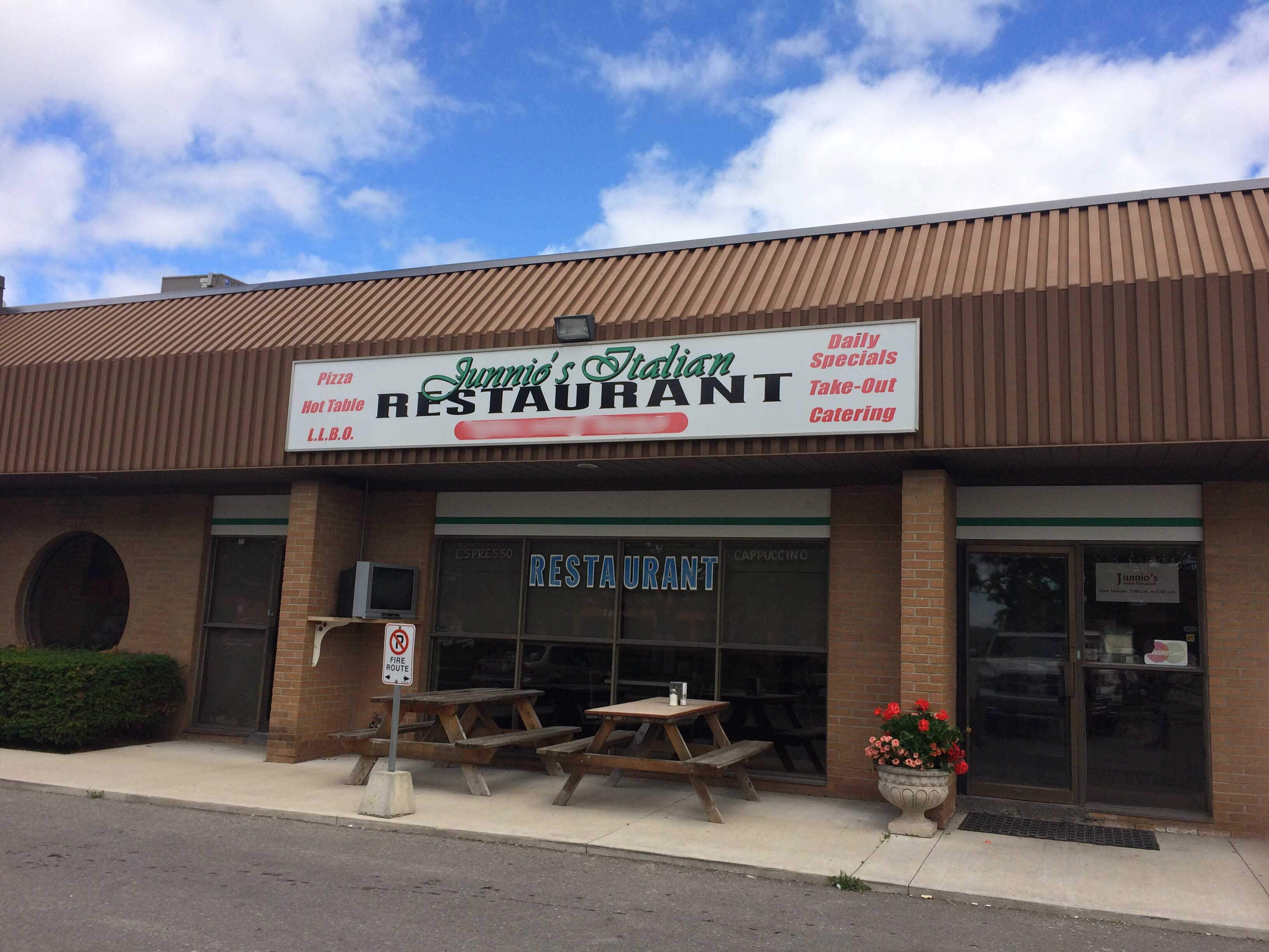 Menu of Junnio's Italian, Vaughan, Toronto