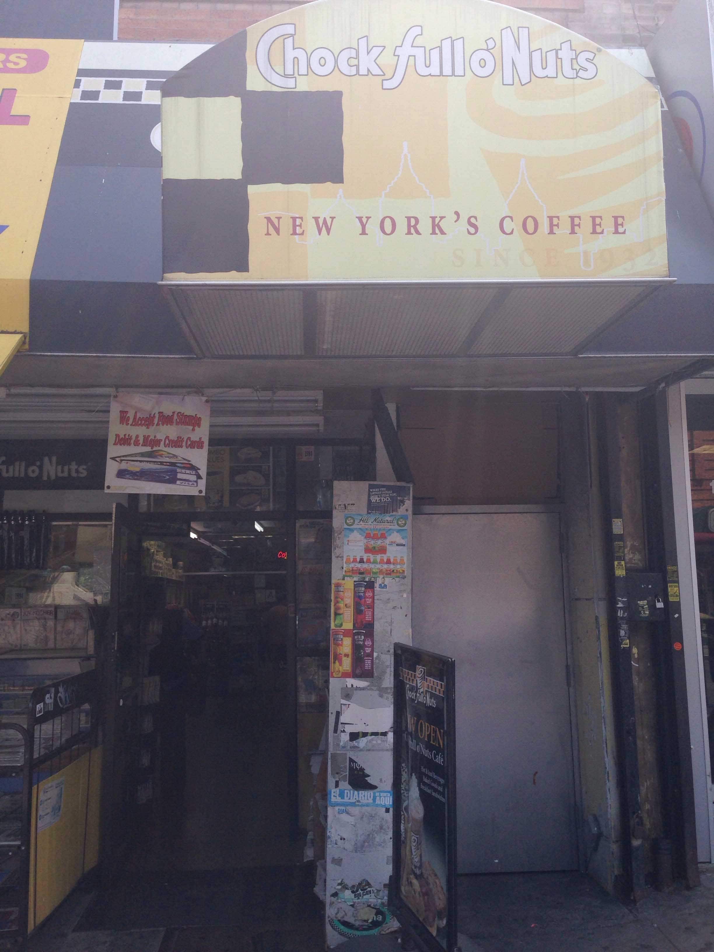 Chock Full O'nuts Menu, Menu for Chock Full O'nuts, Midwood, New York City