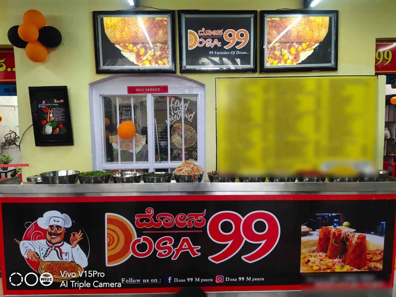 99 Dosa Cafe, Chamrajpura order online Zomato