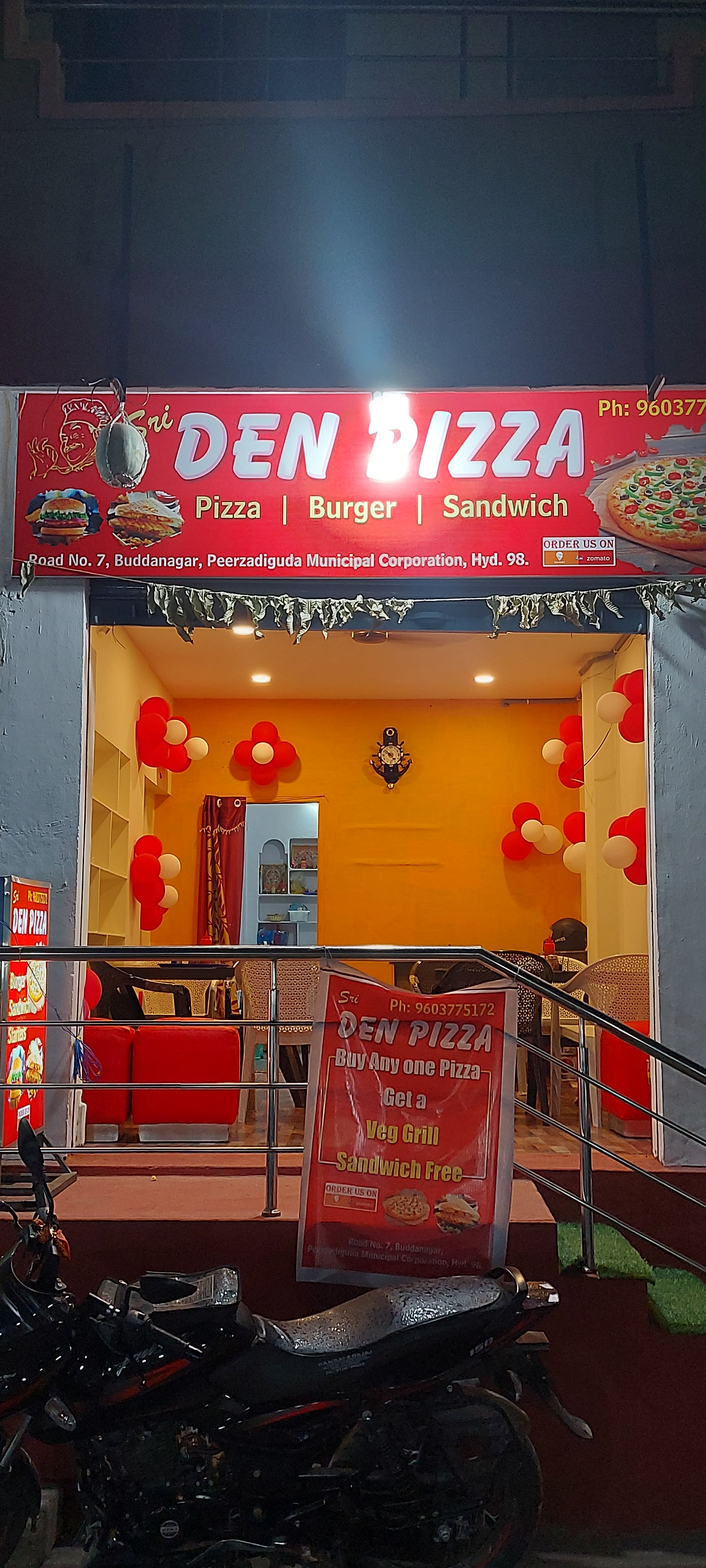 Sri Den Pizza, Boduppal, Hyderabad Zomato