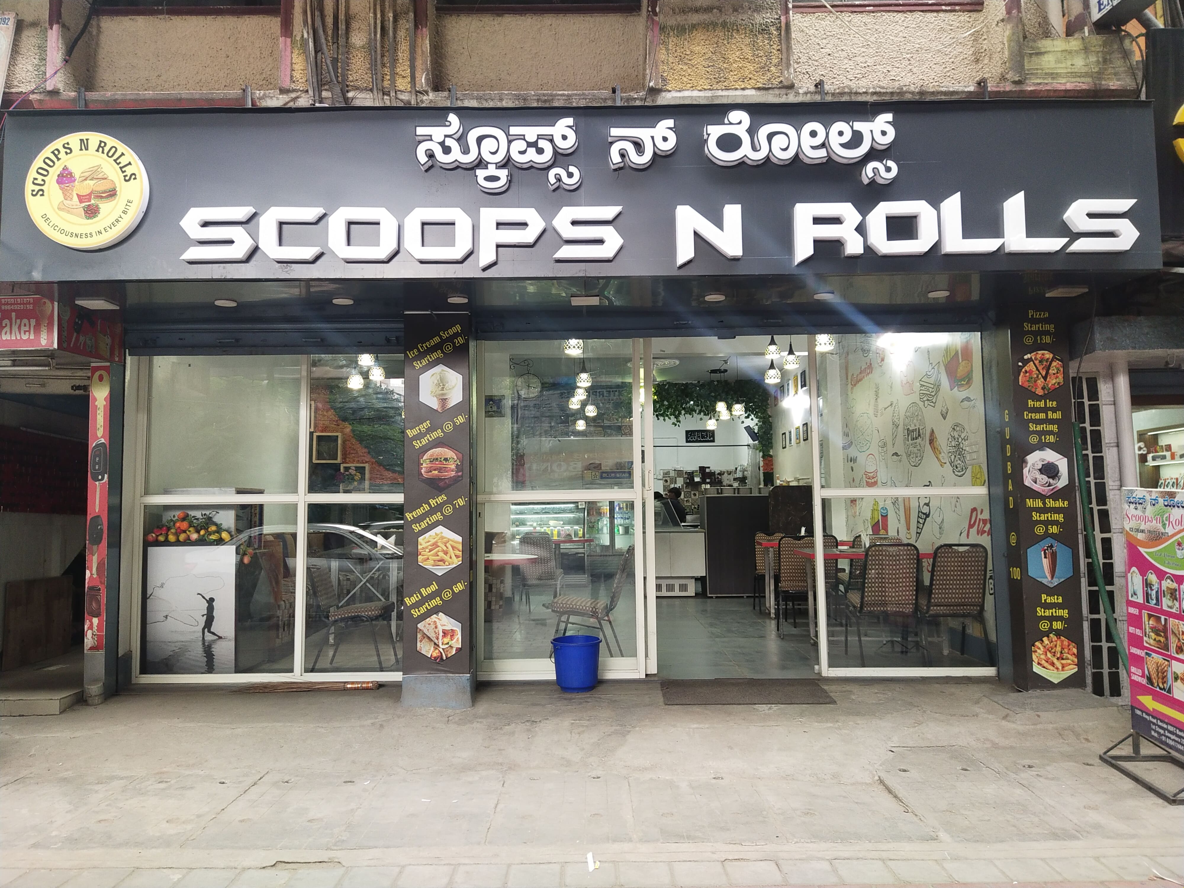 Scoops shop and rolls