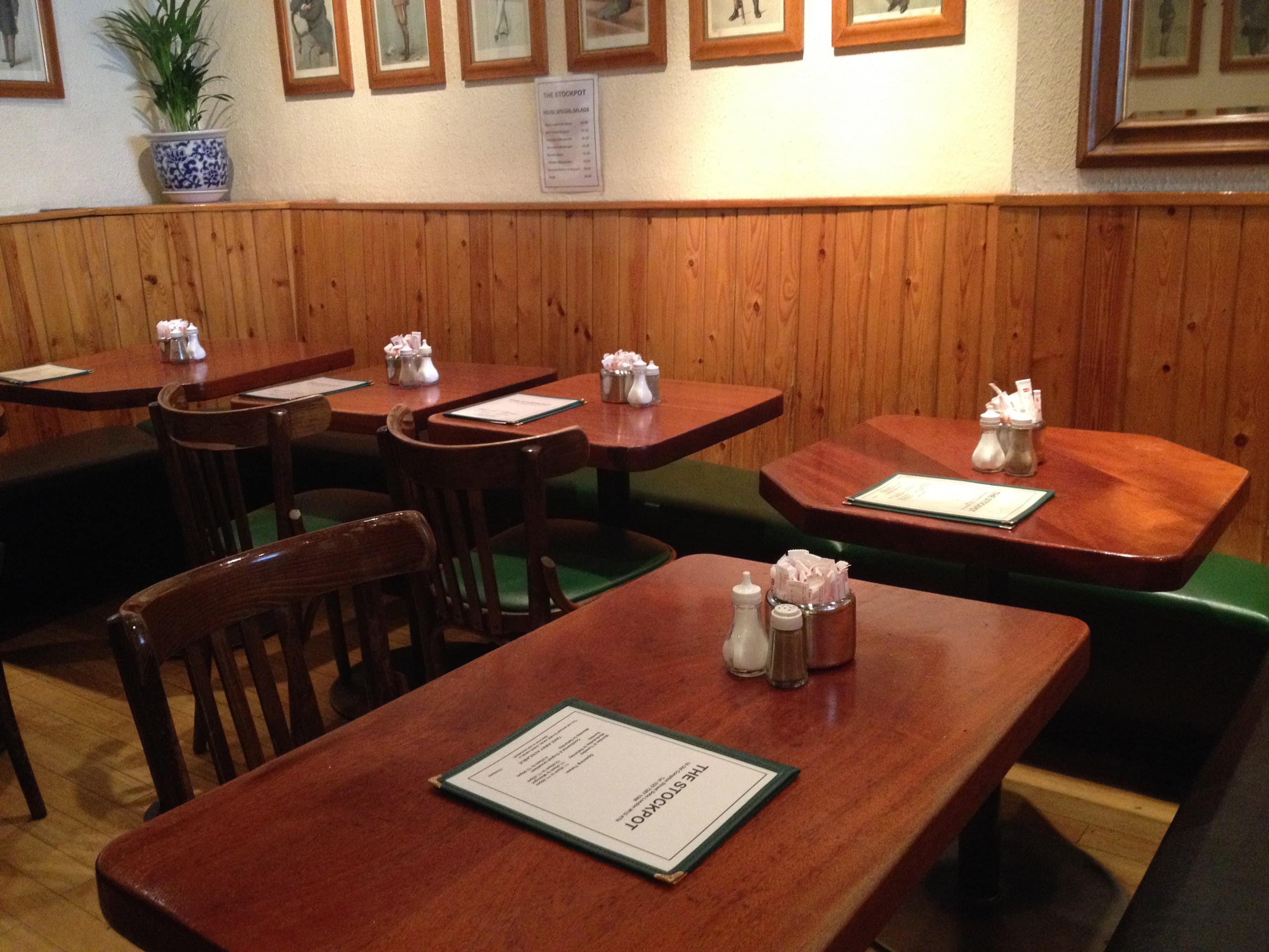 Menu of The Stockpot, Old Compton Street, Soho, London