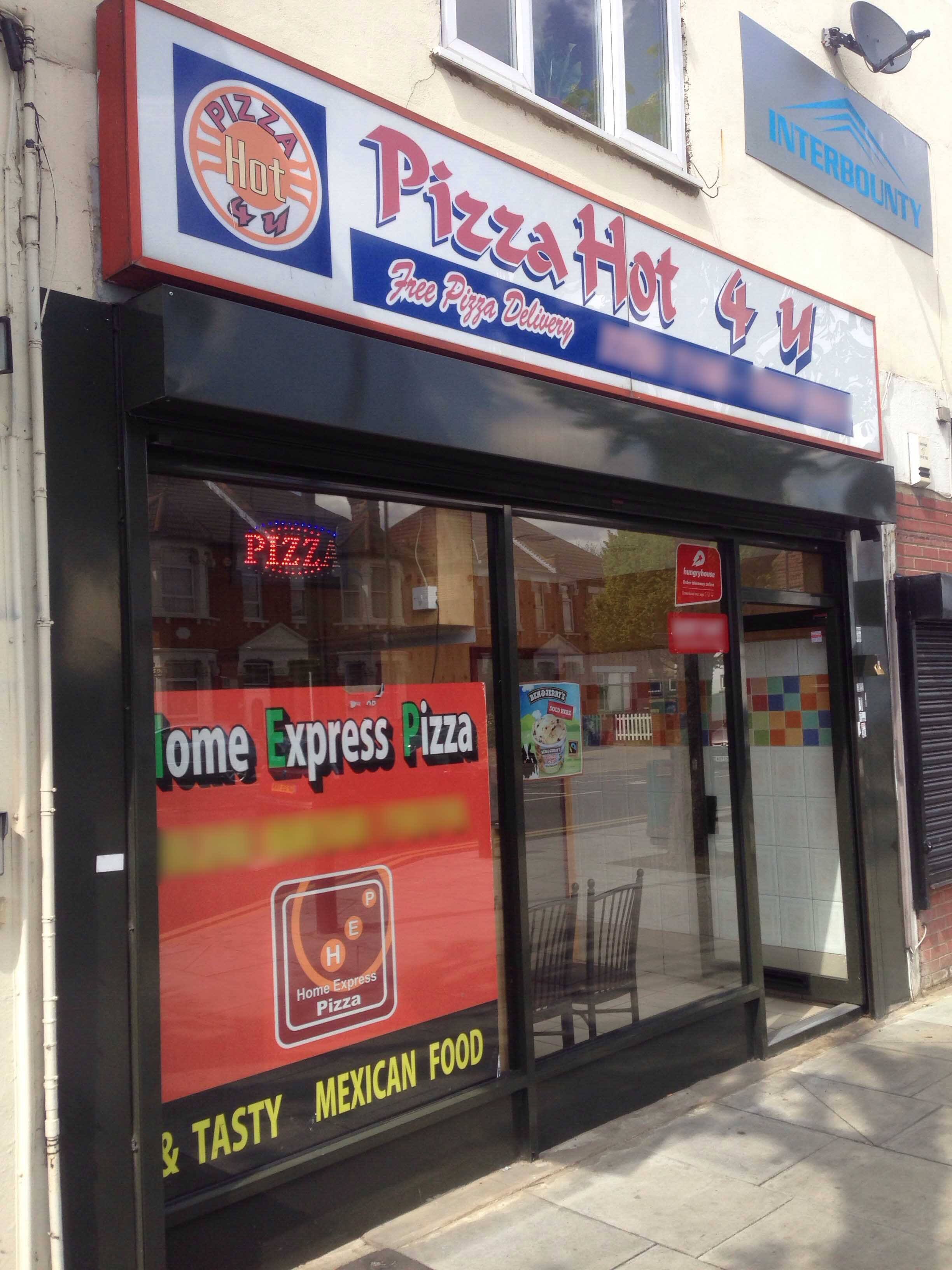 Menu of Pizza Hot 4 You, New Eltham, London