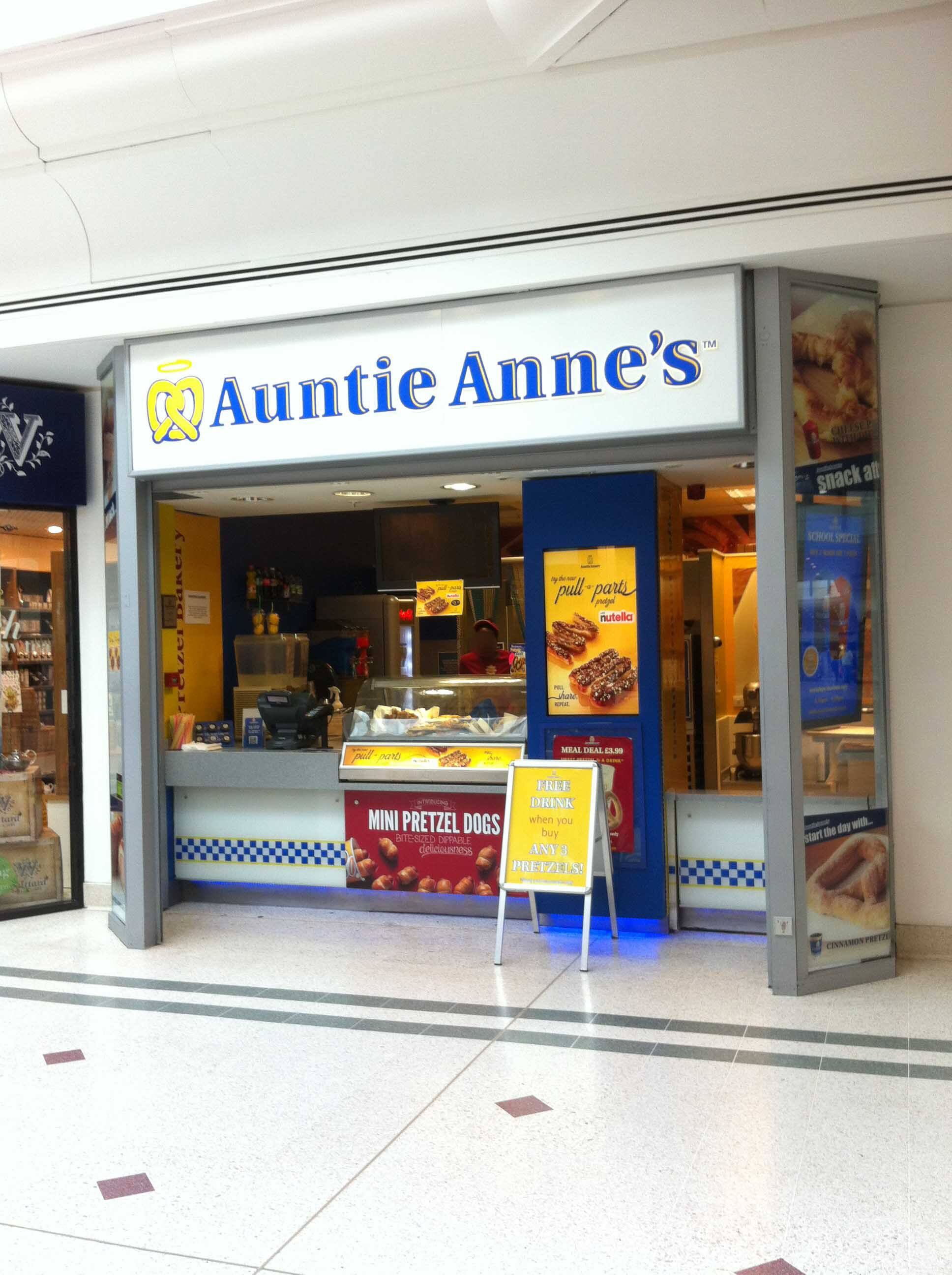 Auntie Anne's Menu, Menu for Auntie Anne's, Bromley, London