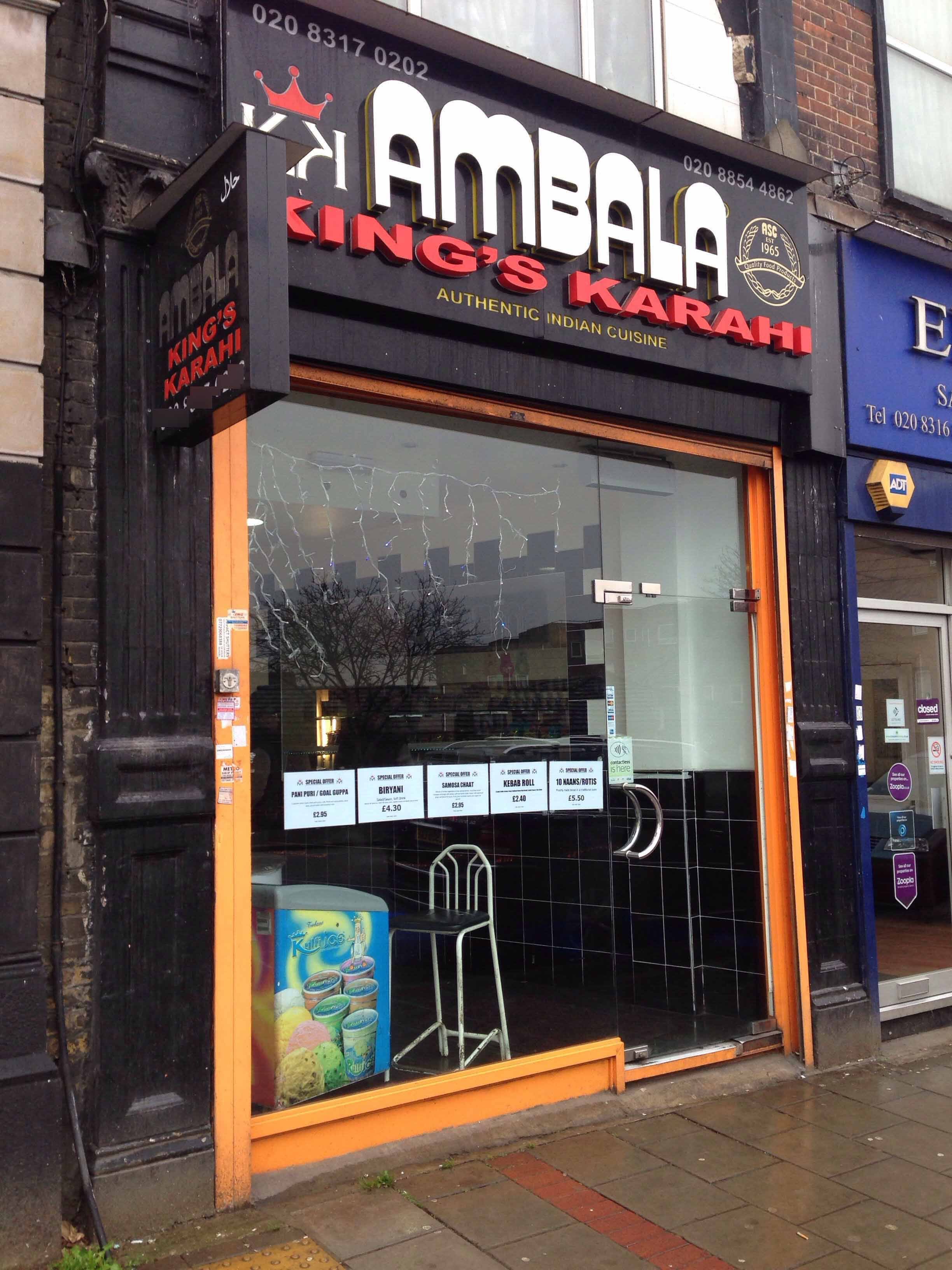 Menu of Ambala King's Karahi, High Street, Plumstead, London