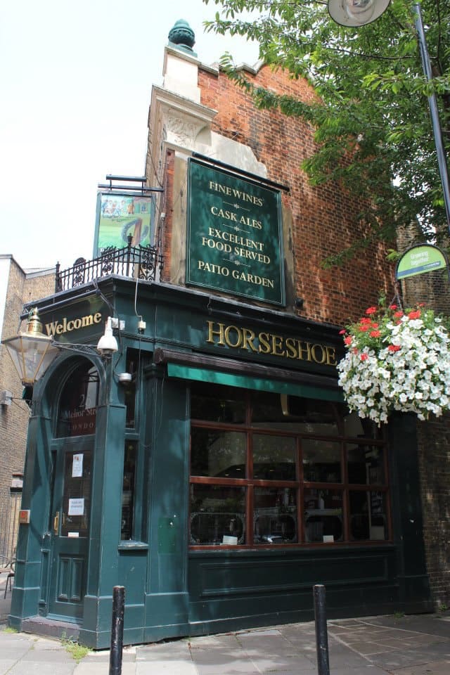 Menu of The Horseshoe Inn, Melior Street, London Bridge, London