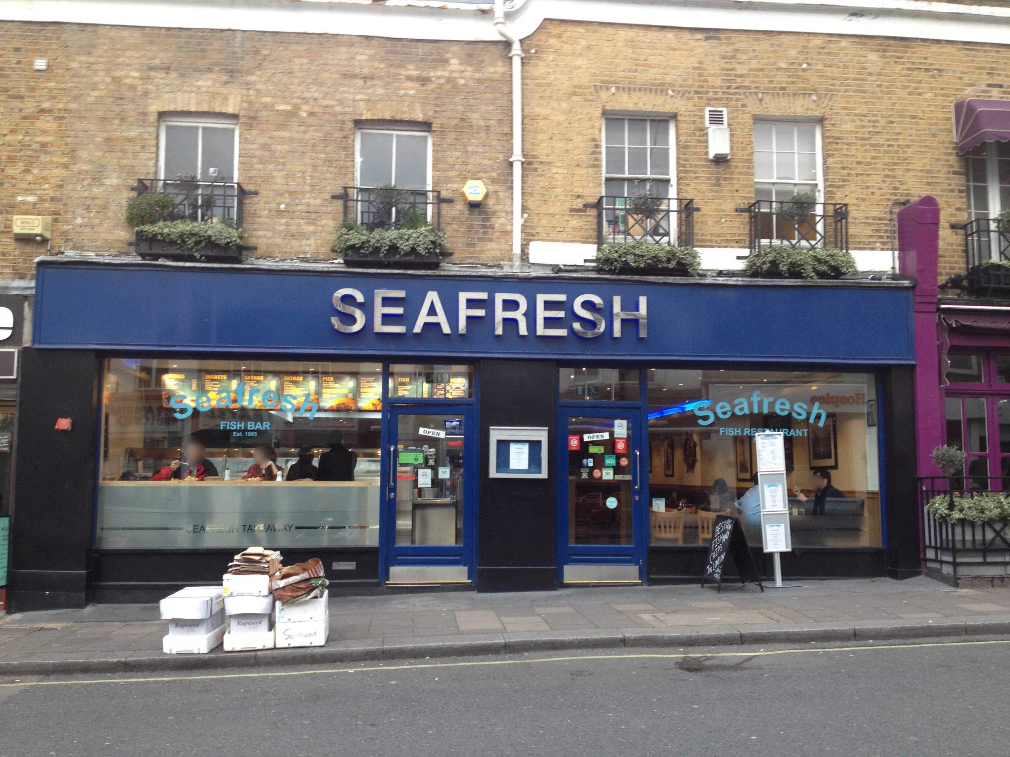 Menu of Seafresh Restaurant, Victoria, London