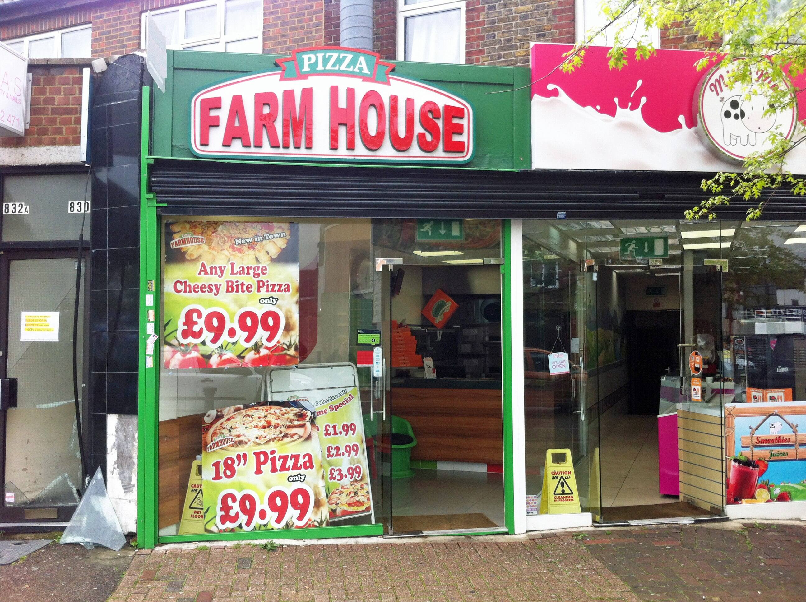 Menu of Farmhouse Pizza, Wembley, London