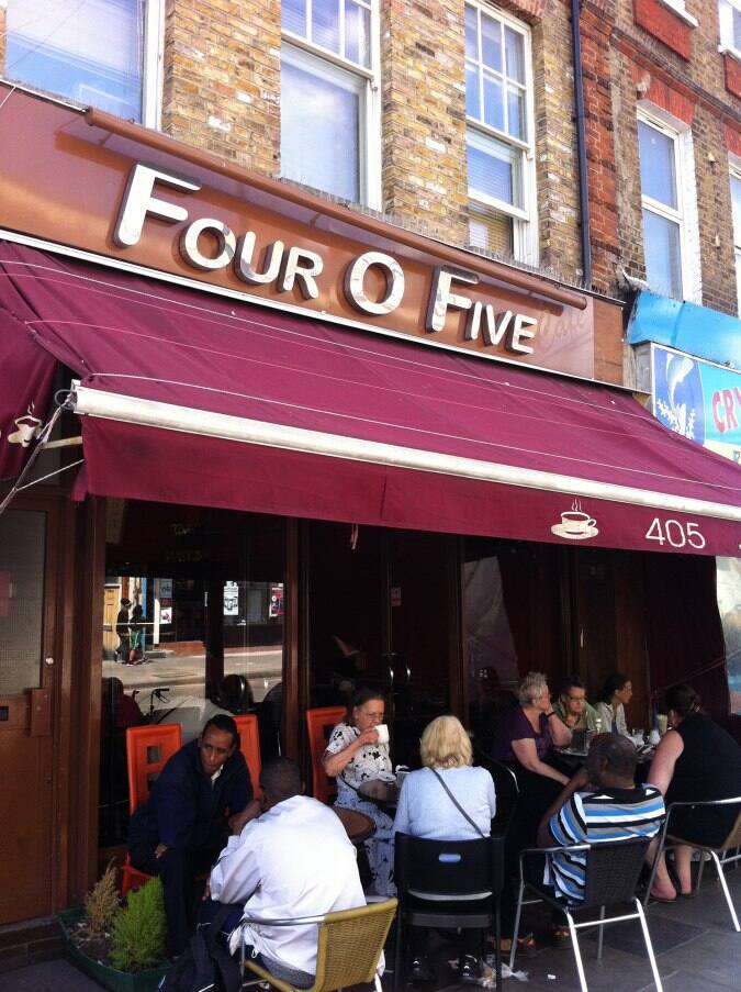 Four O Five Cafe Menu, Menu for Four O Five Cafe, Maida Vale, London