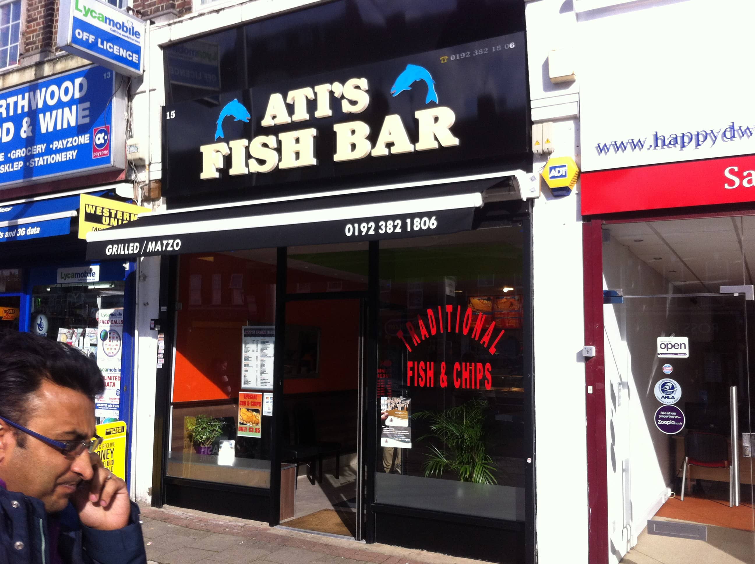 Menu of Atis Fish Bar, Joel Street, Northwood, London