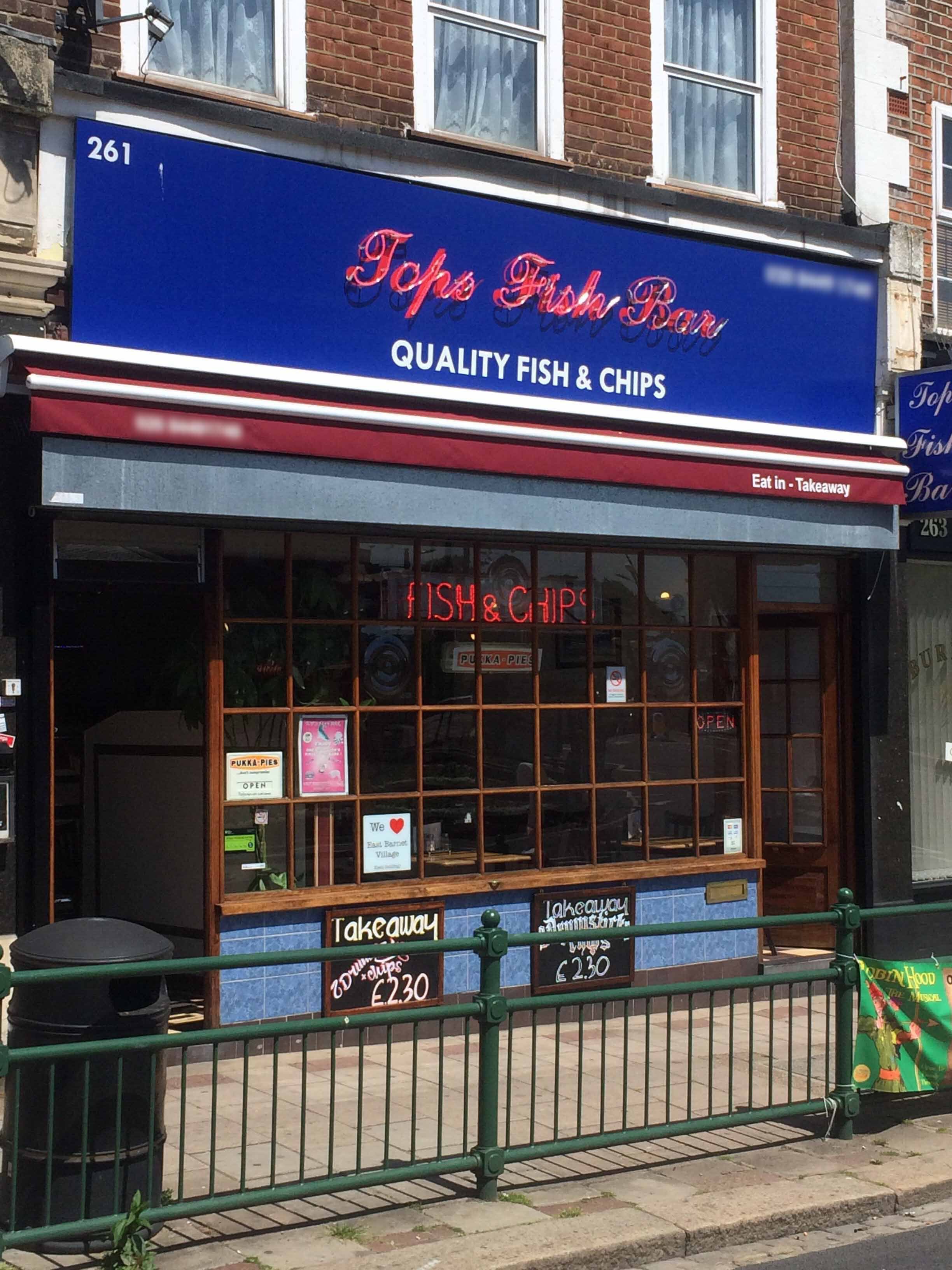 Tops Fish Bar, East London Zomato