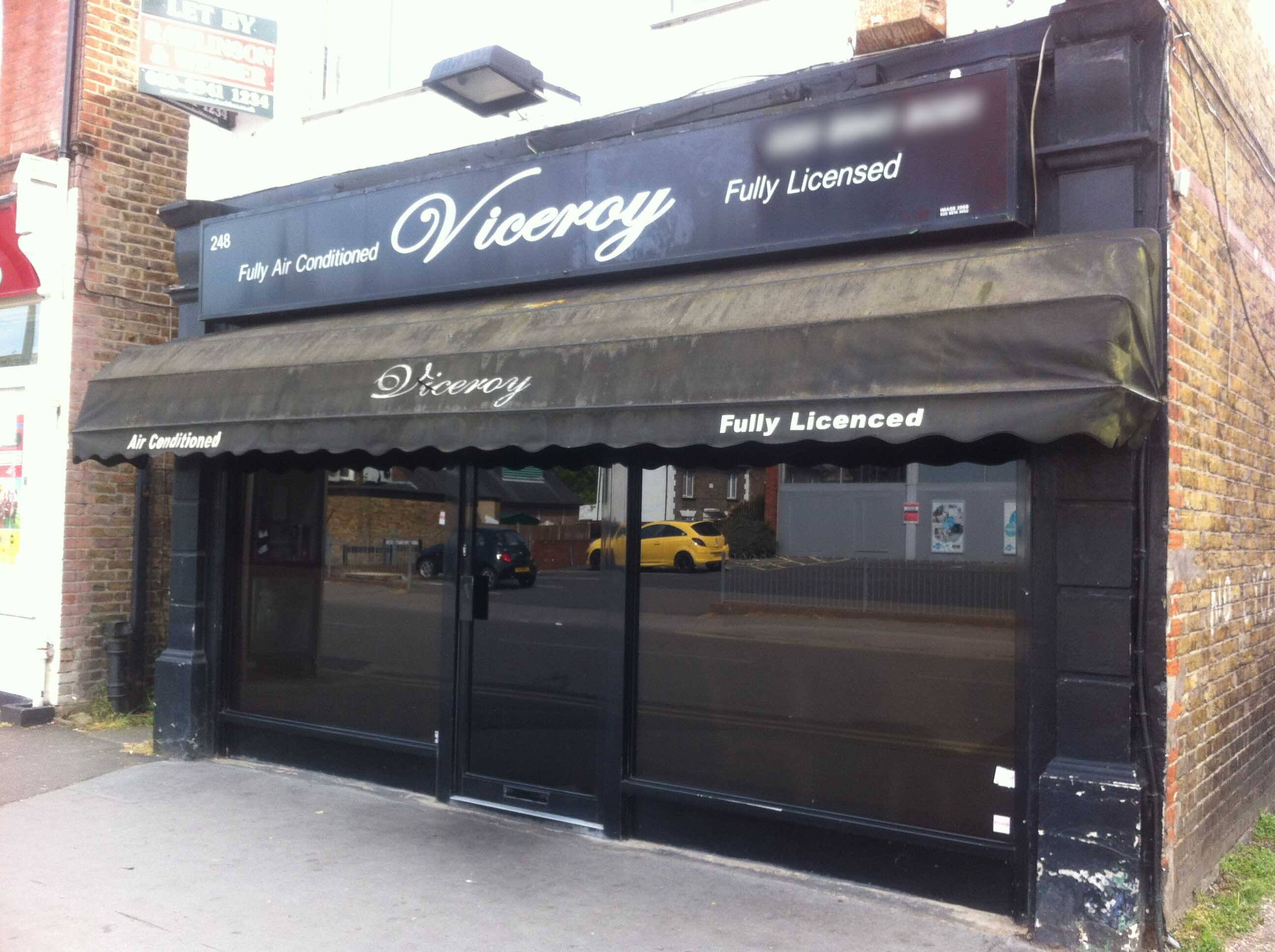 Viceroy Menu, Menu for Viceroy, East Molesey, London