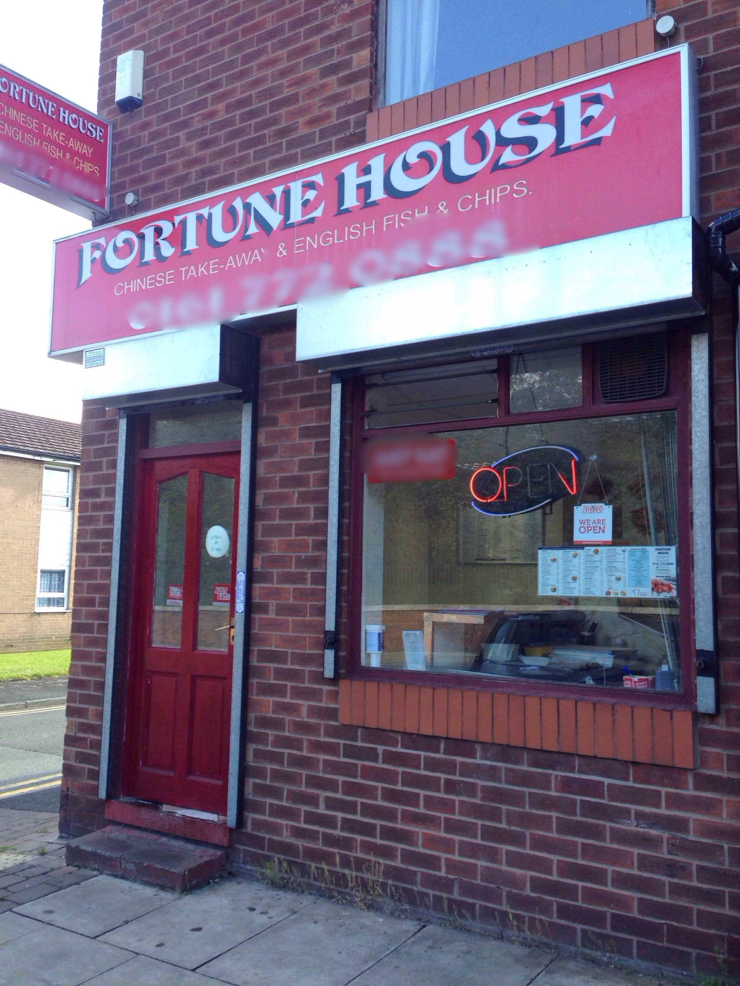 Menu of Fortune House, Prestwich, Manchester