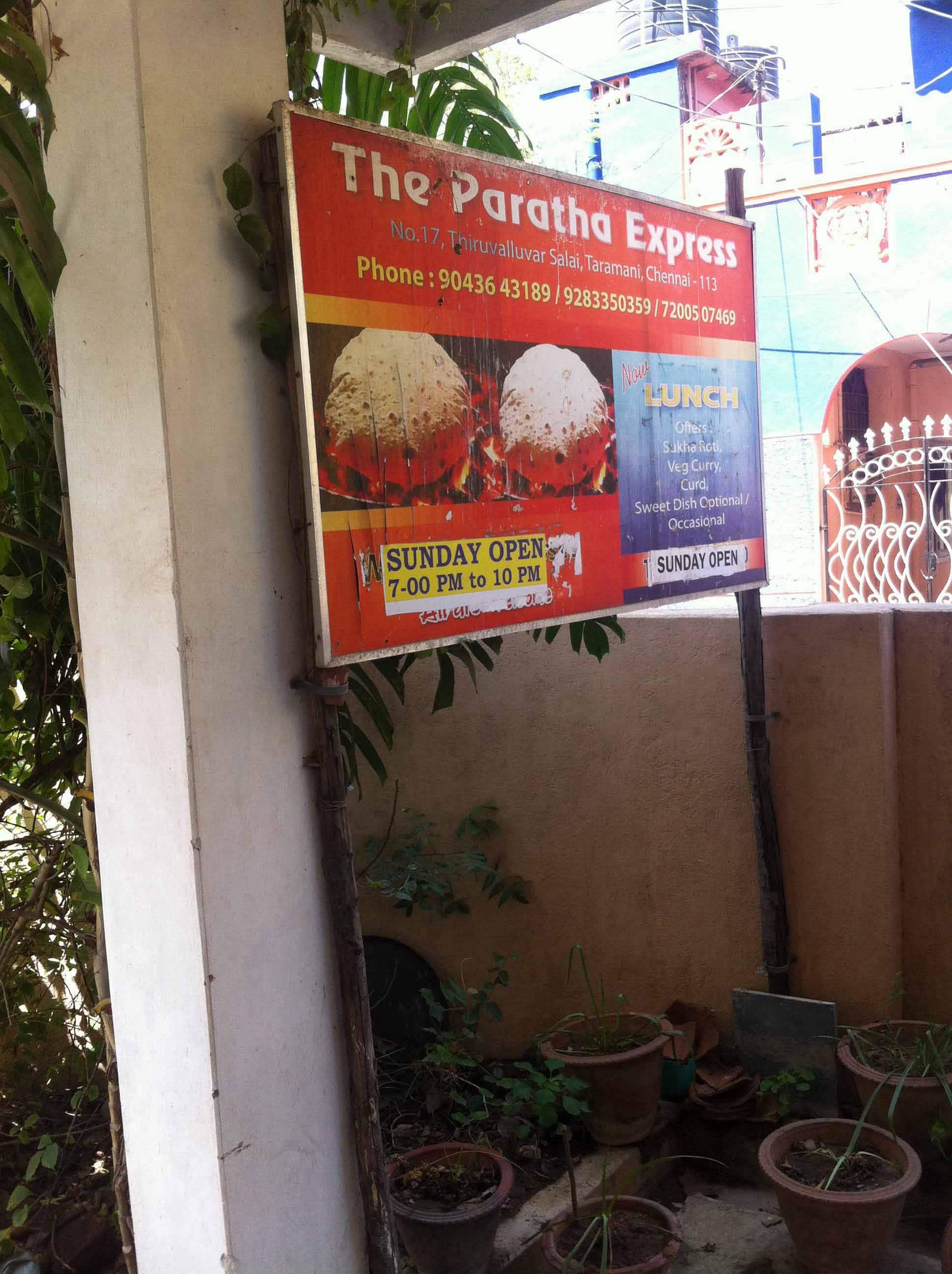 Paratha Express, Taramani, Chennai Zomato