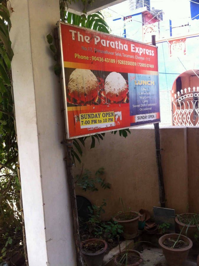 Paratha Express Taramani Chennai Restaurant