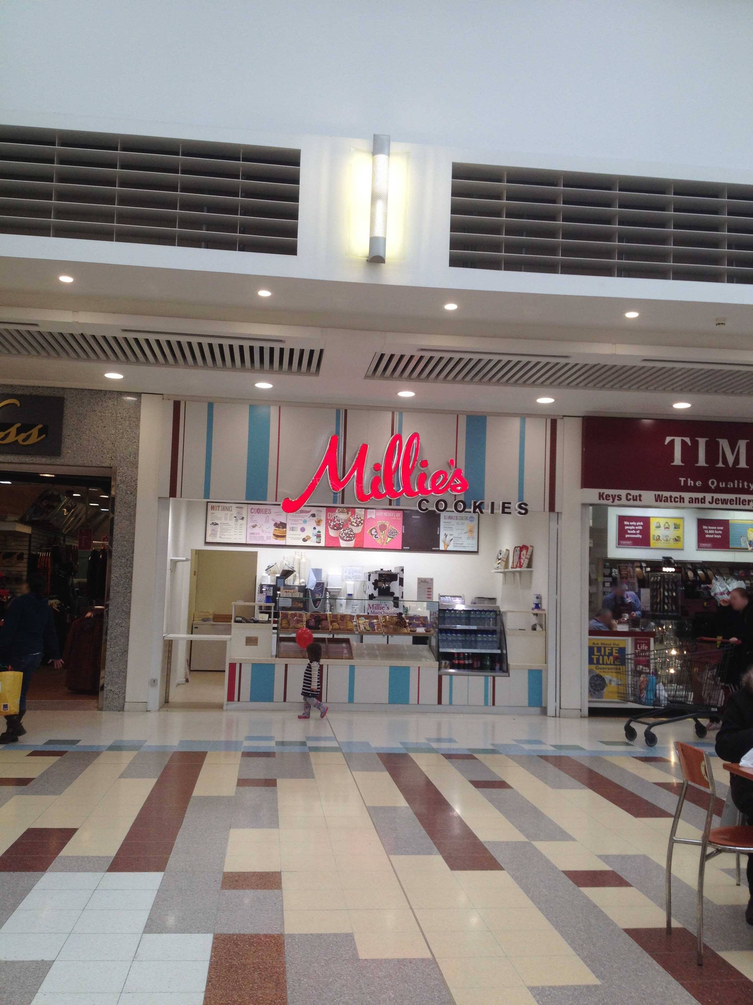 Menu of Millie's Cookies, Renfrew, Glasgow