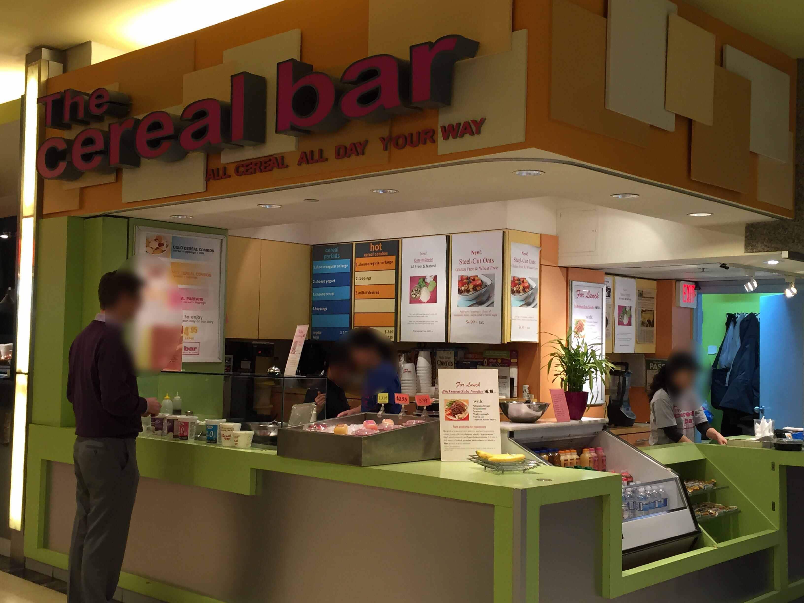 Menu of The Cereal Bar, Financial District, Toronto