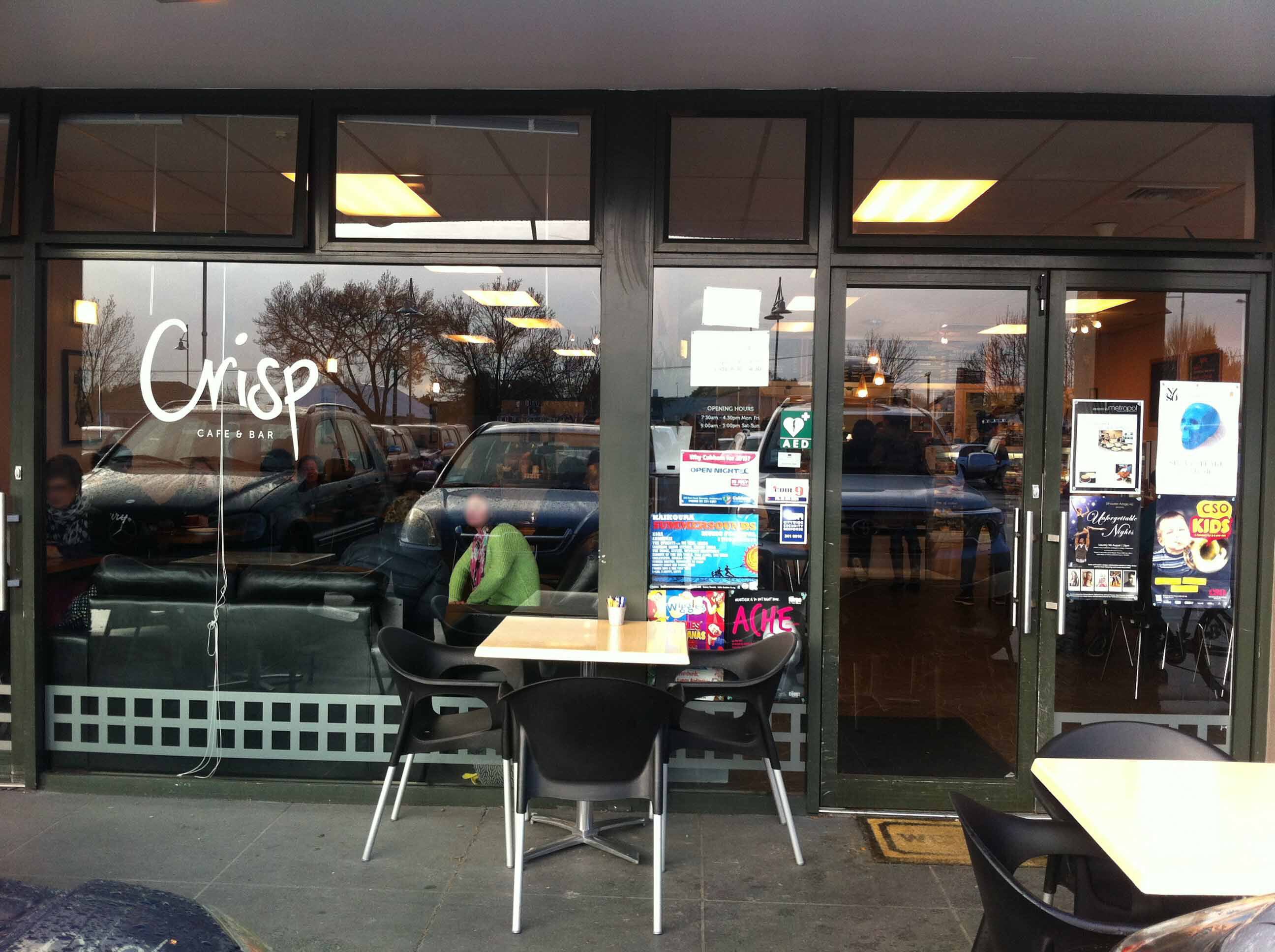 Crisp Cafe And Bar Menu Menu For Crisp Cafe And Bar Fendalton 
