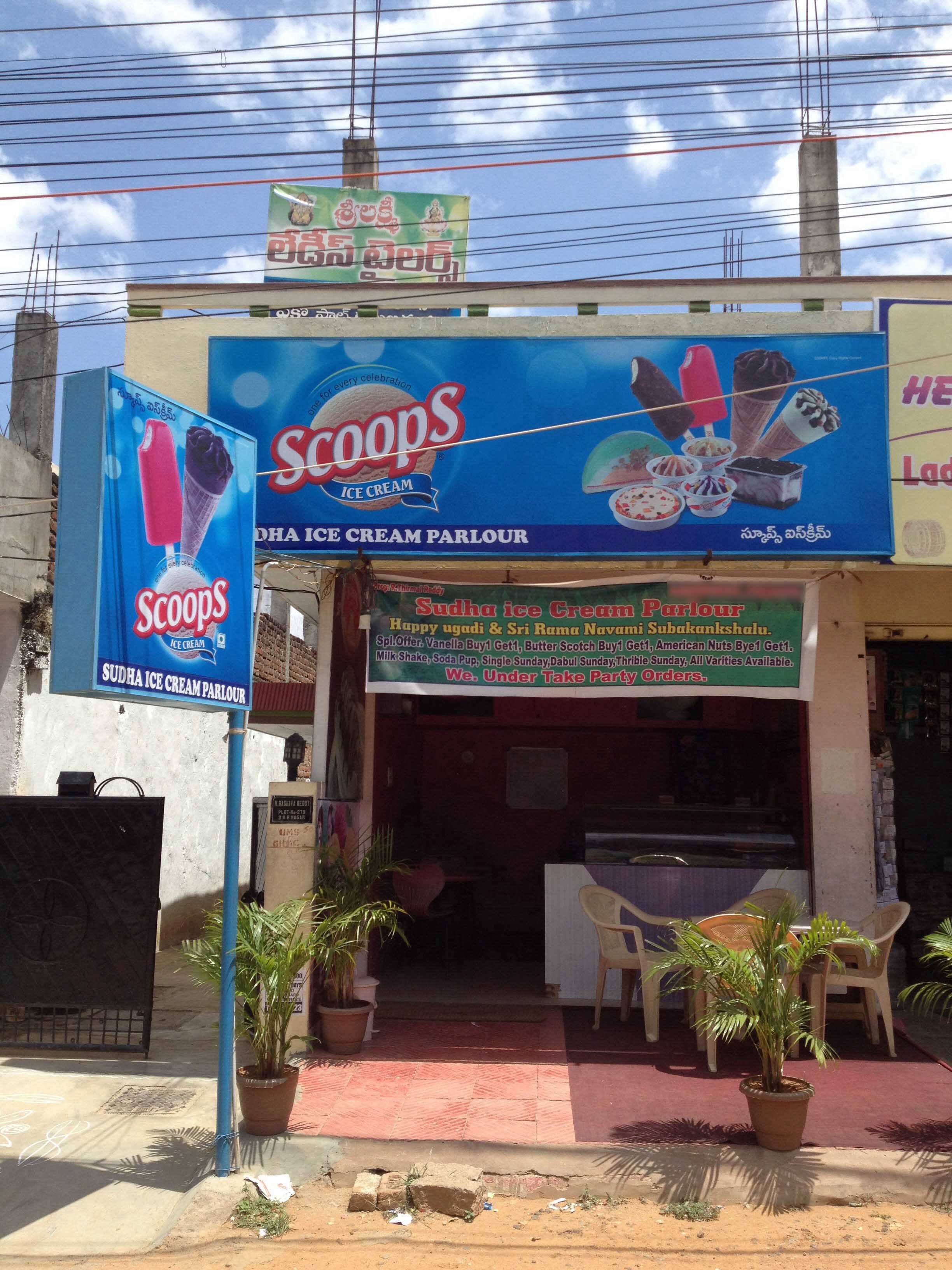 Menu of Sudha's Ice Cream Parlour, Vanasthalipuram, Hyderabad