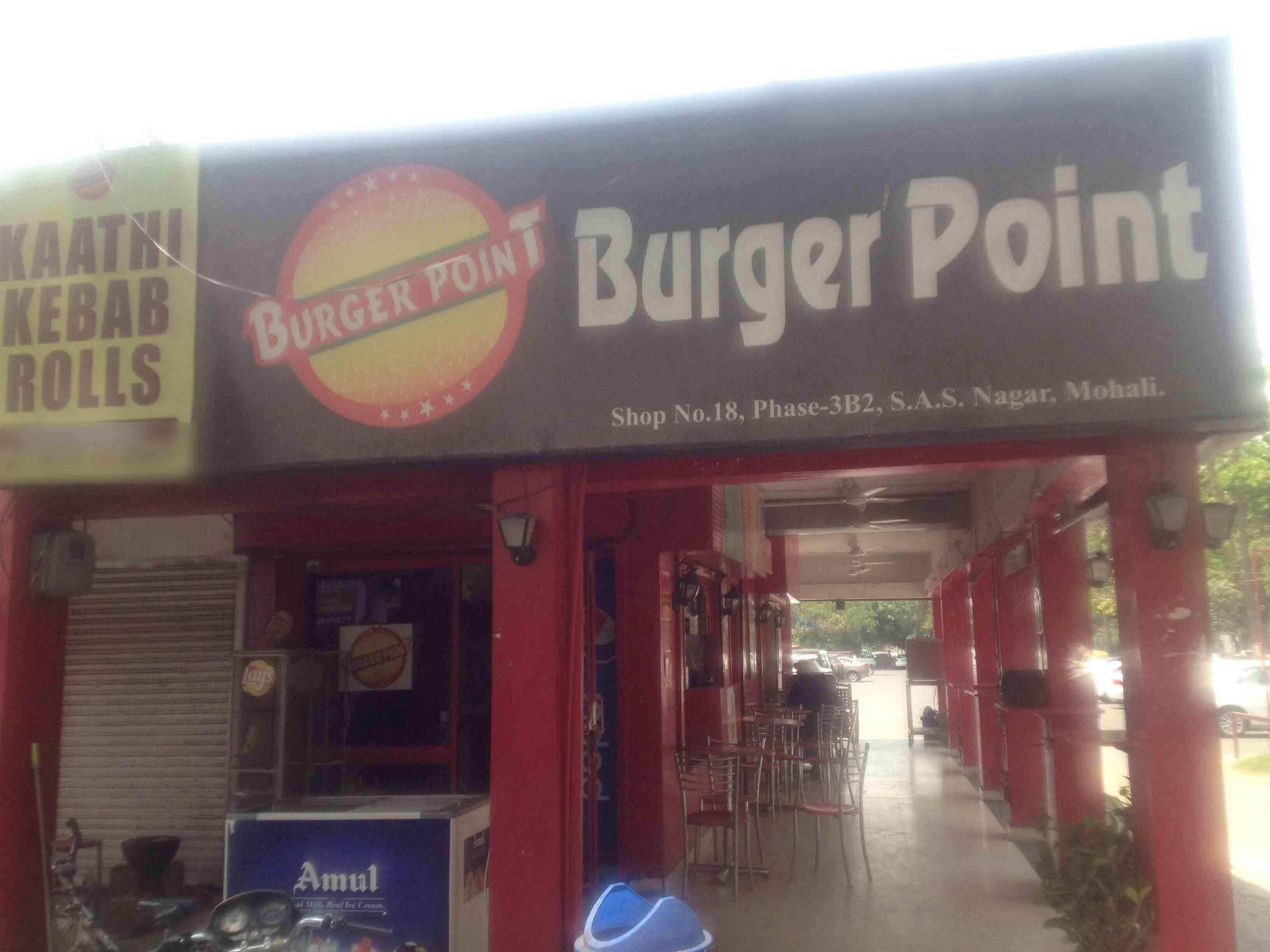 Menu of Burger Point, Phase 3, Mohali
