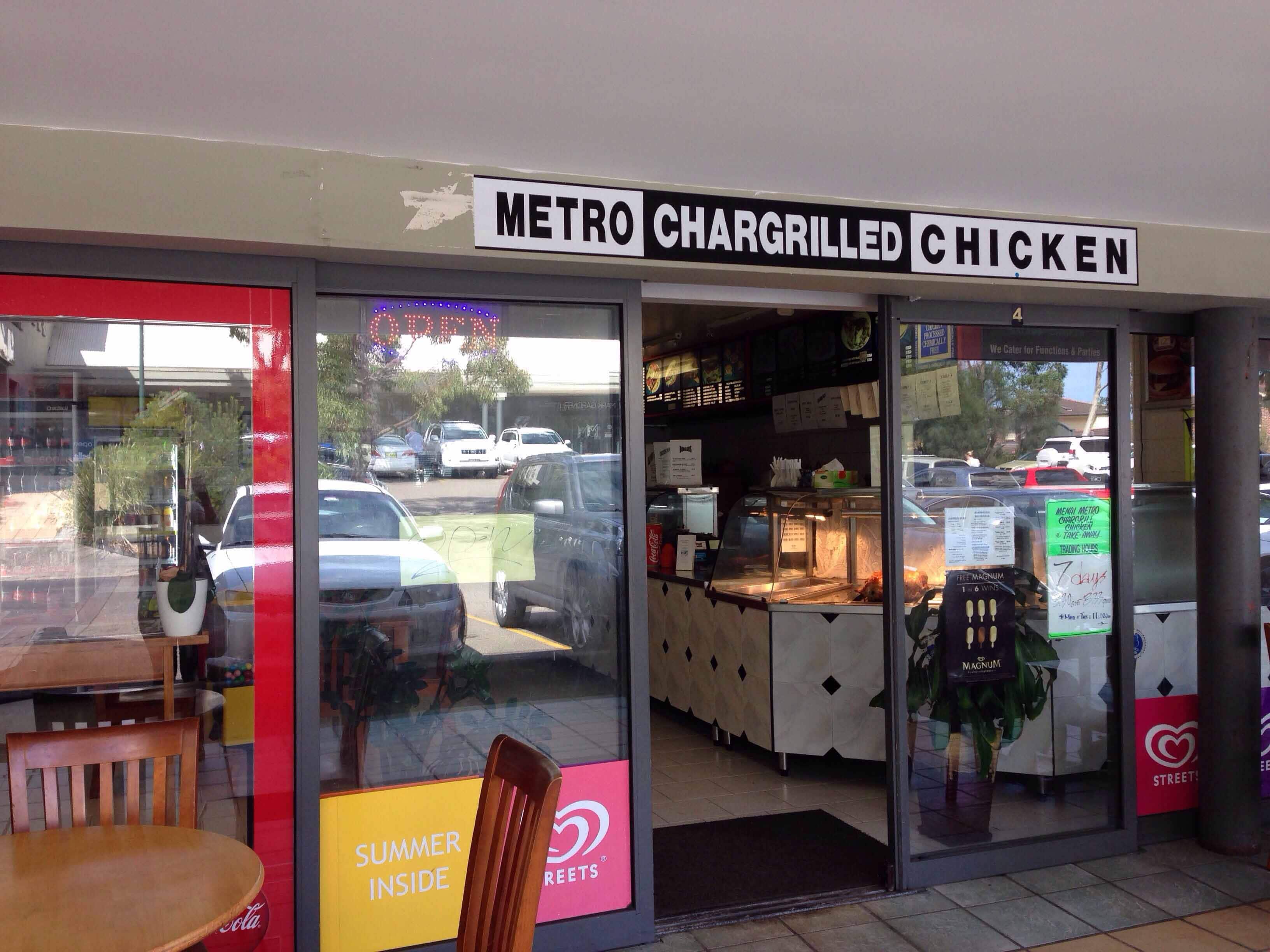 Menu of Metro Chargrill Chicken, Menai, Sydney
