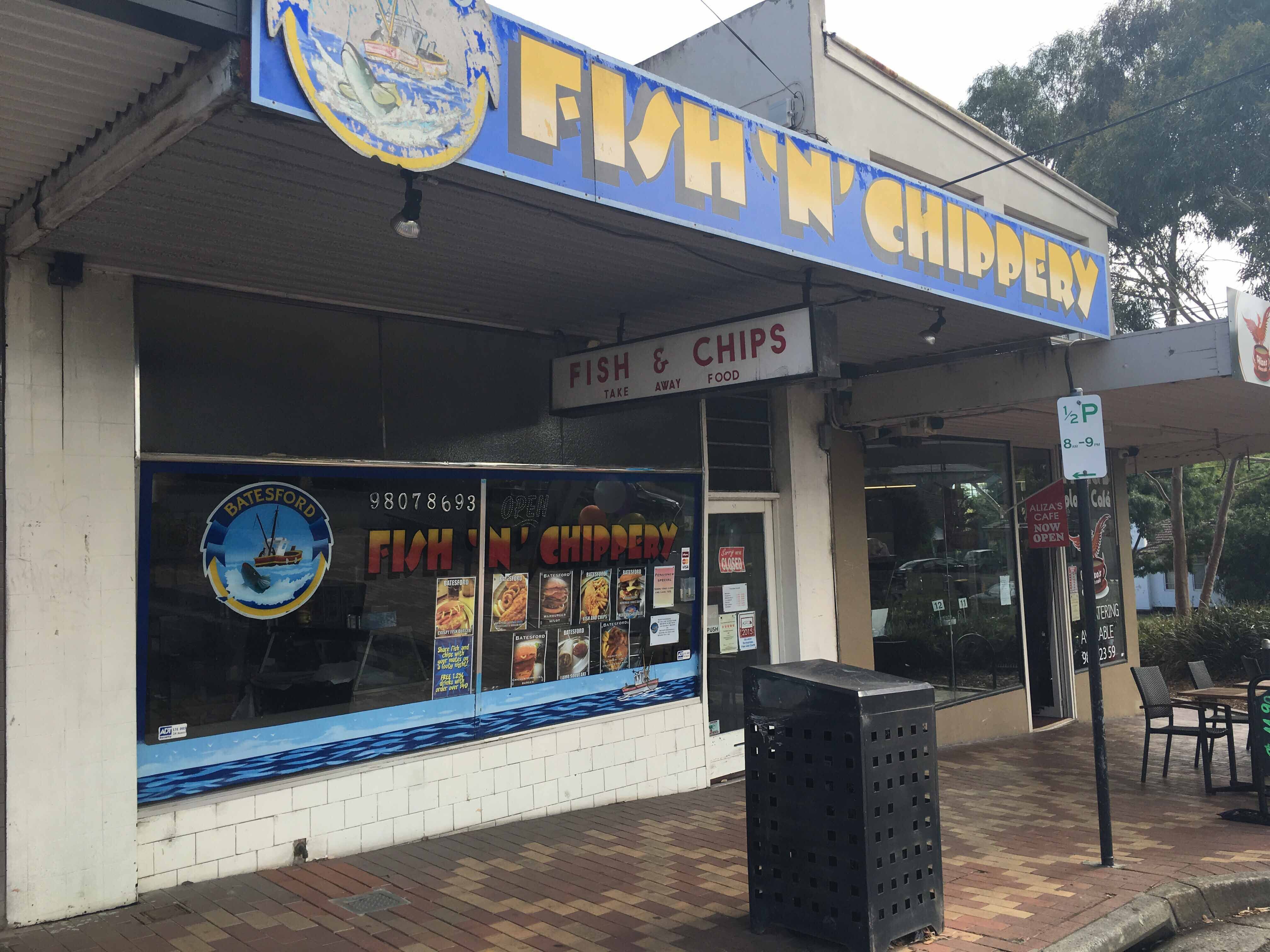 Menu of Batesford Fish and Chips, Chadstone, Melbourne