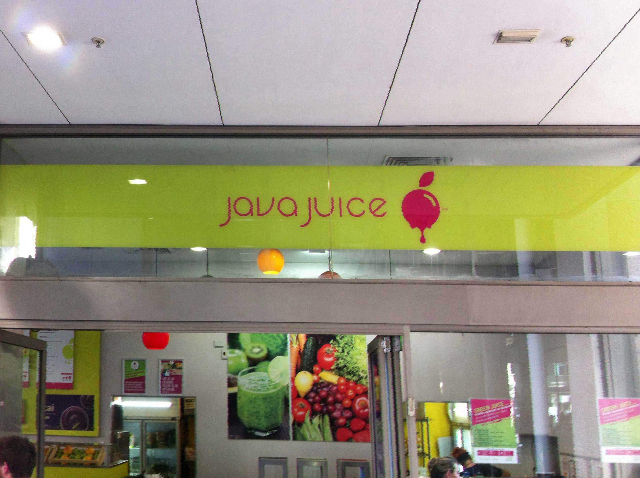 Menu of Java Juice, Perth CBD, Perth
