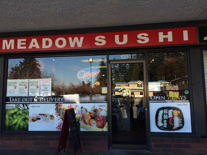 Meadow Sushi Menu, Menu for Meadow Sushi, Pitt Meadows, Metro Vancouver