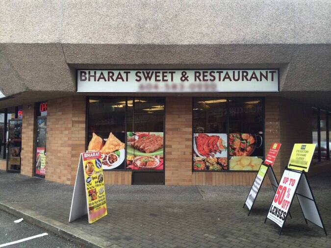 Bharat Sweets & Restaurant Menu Urbanspoon/Zomato