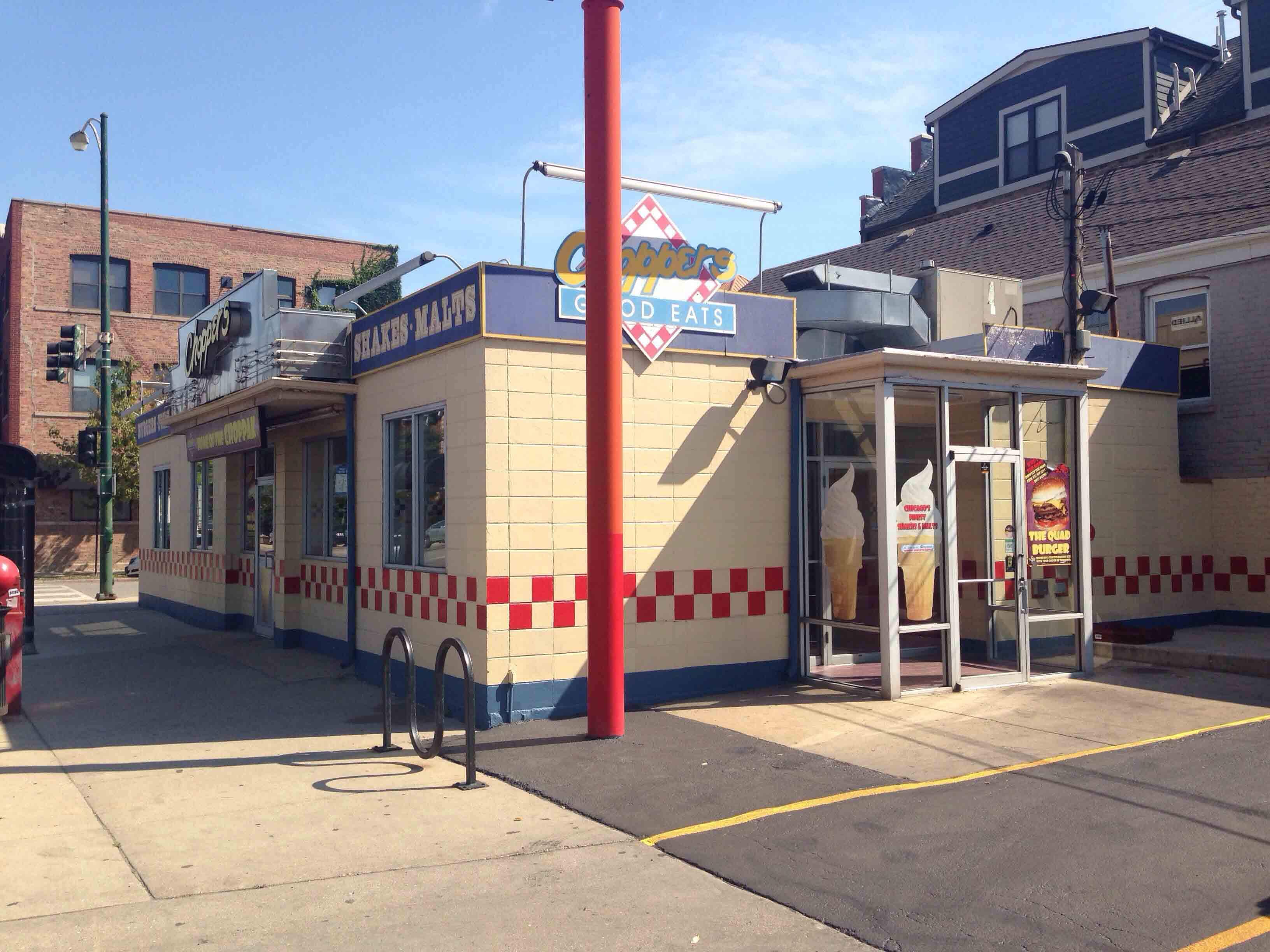 Menu of Choppers, West Town, Chicago