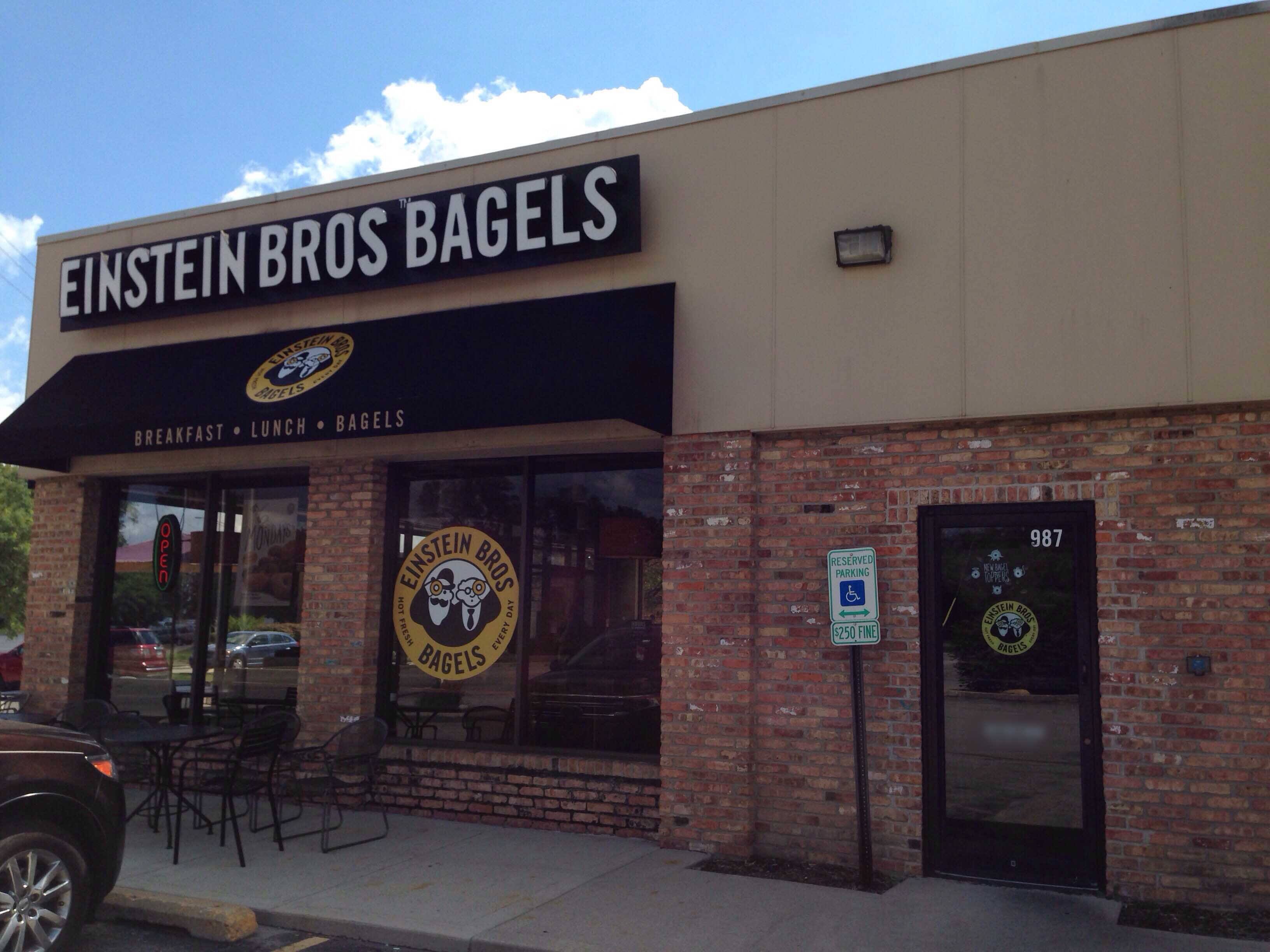 Menu of Einstein Bros. Bagels, Palatine, Chicago