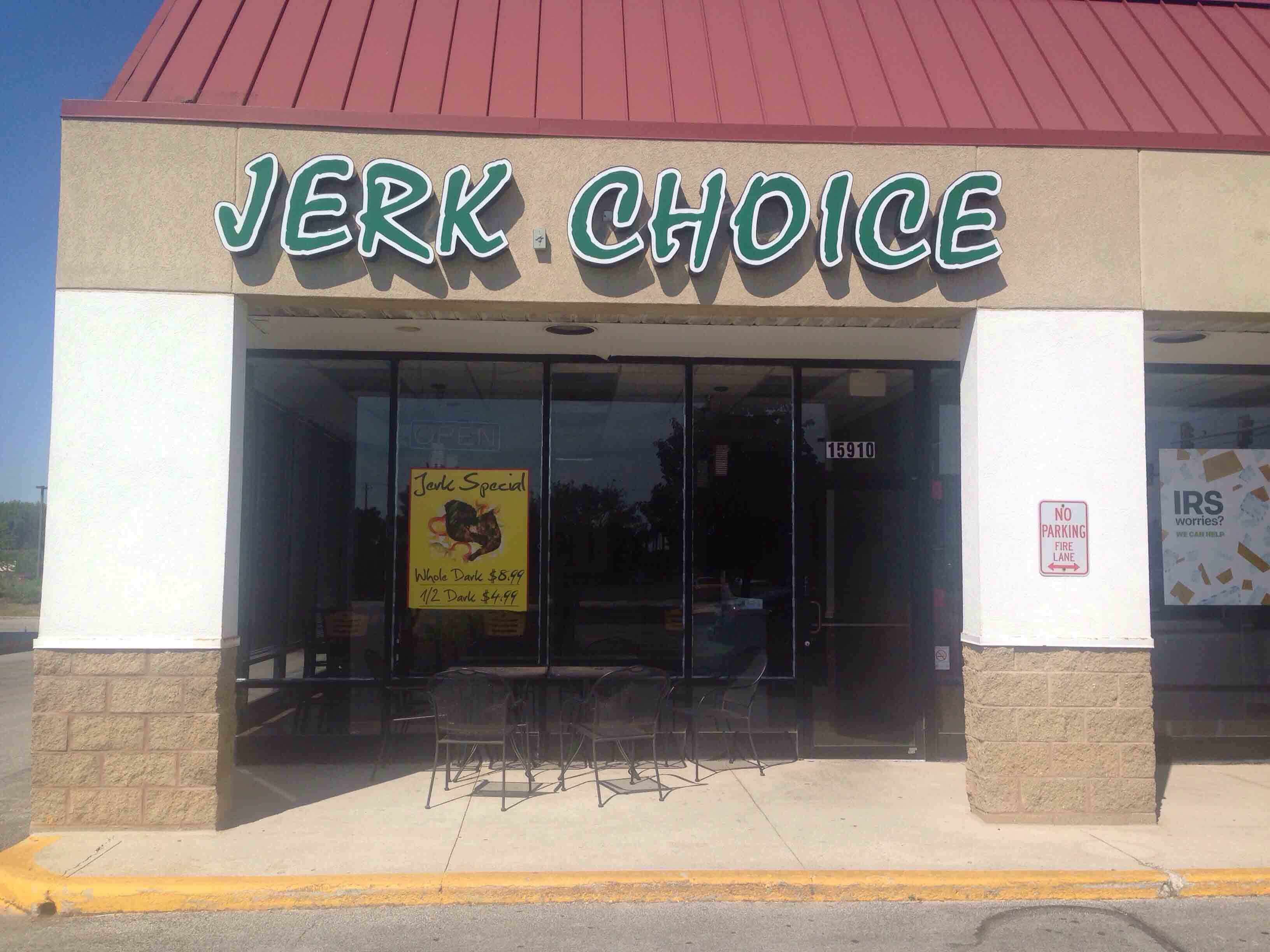 Menu of Jerk Choice, Tinley Park, Chicago