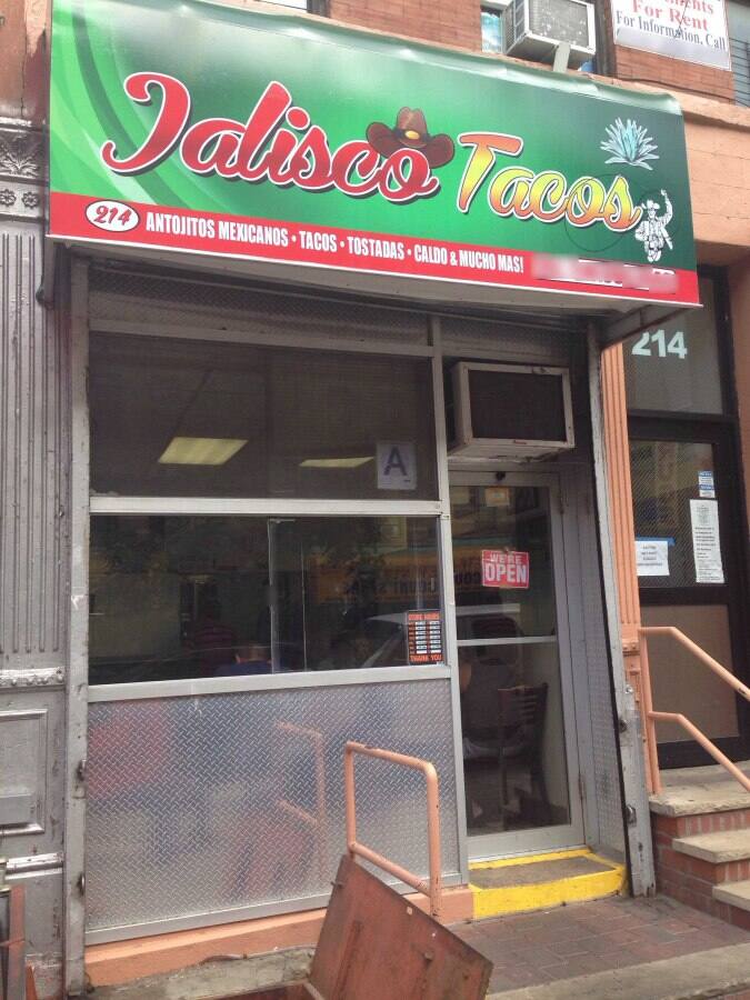 Jalisco Tacos Menu, Menu for Jalisco Tacos, Mott Haven, New York City