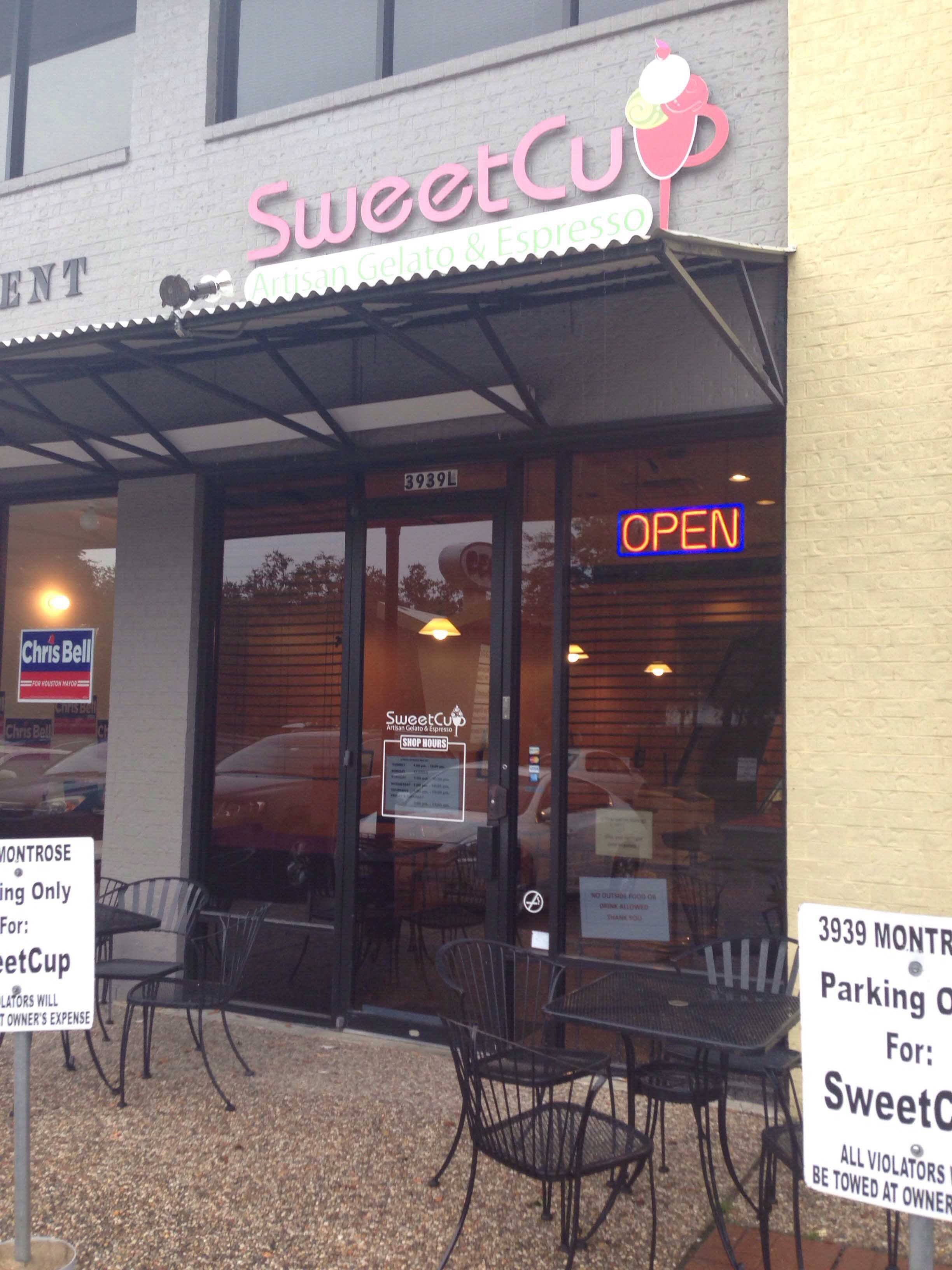 Menu of SweetCup Gelato, Montrose, Houston