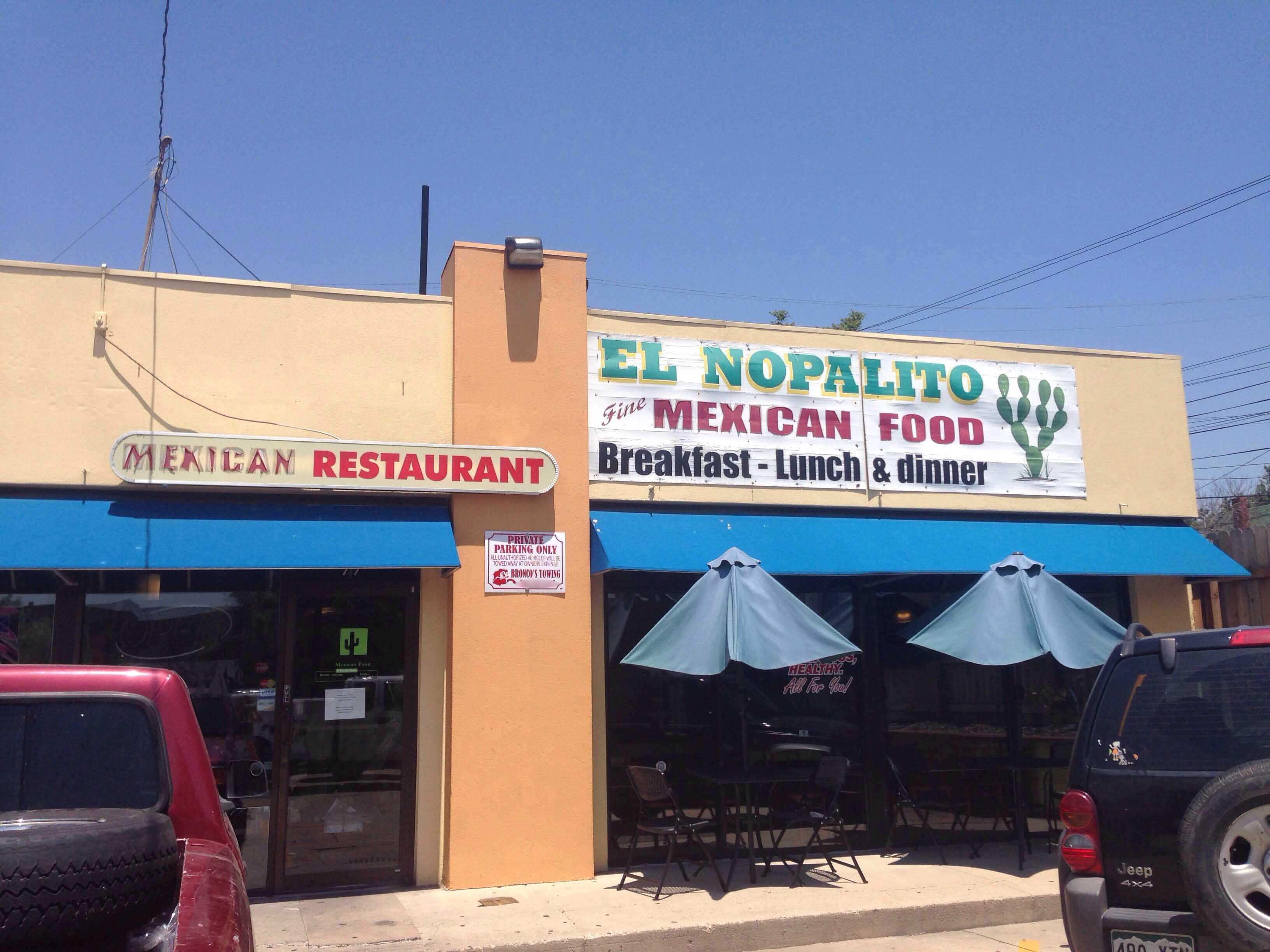 Menu of El Nopalito Mexican Food, Baker, Denver