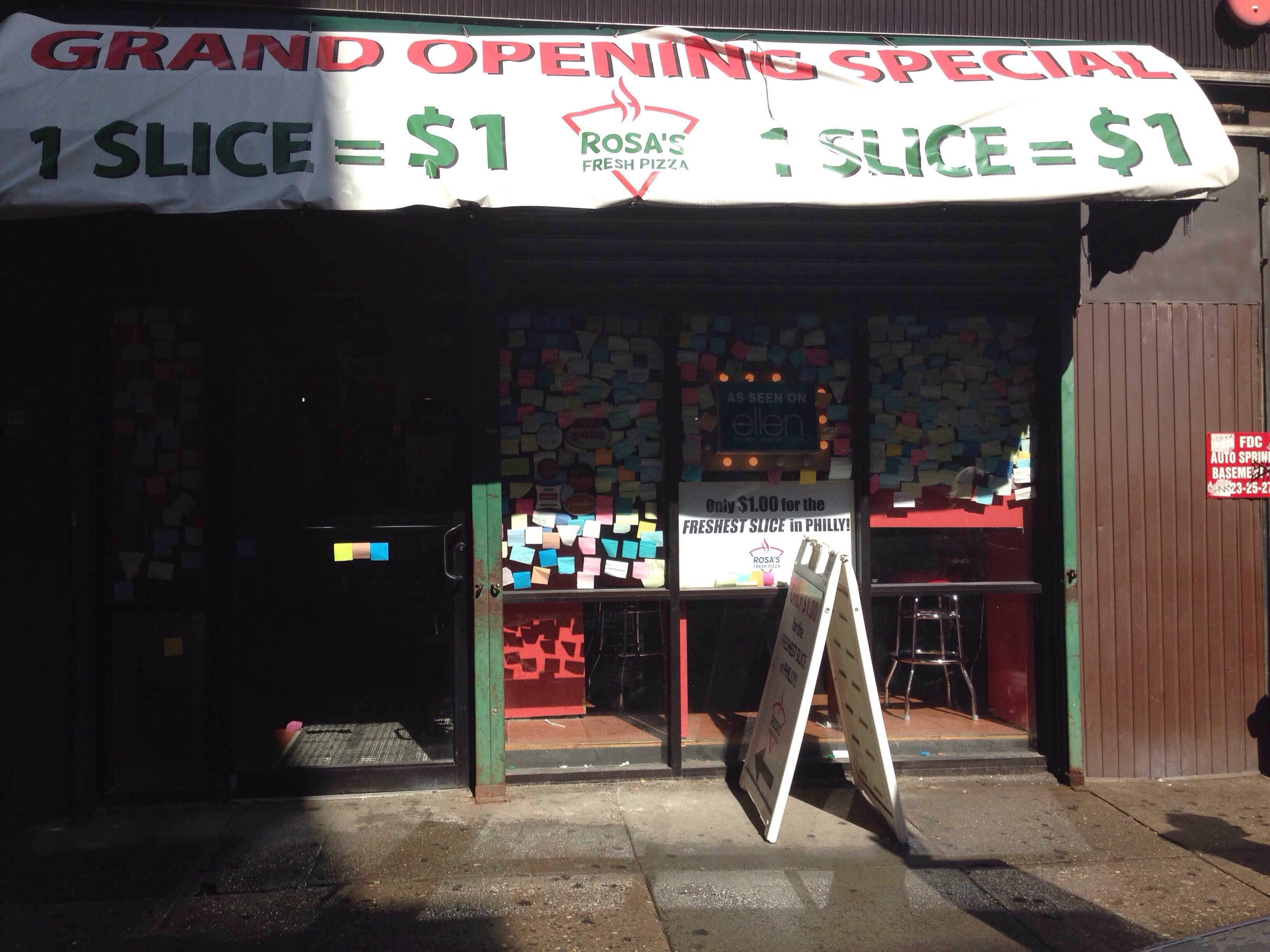 Rosa's Fresh Pizza Menu, Menu for Rosa's Fresh Pizza, Washington Square