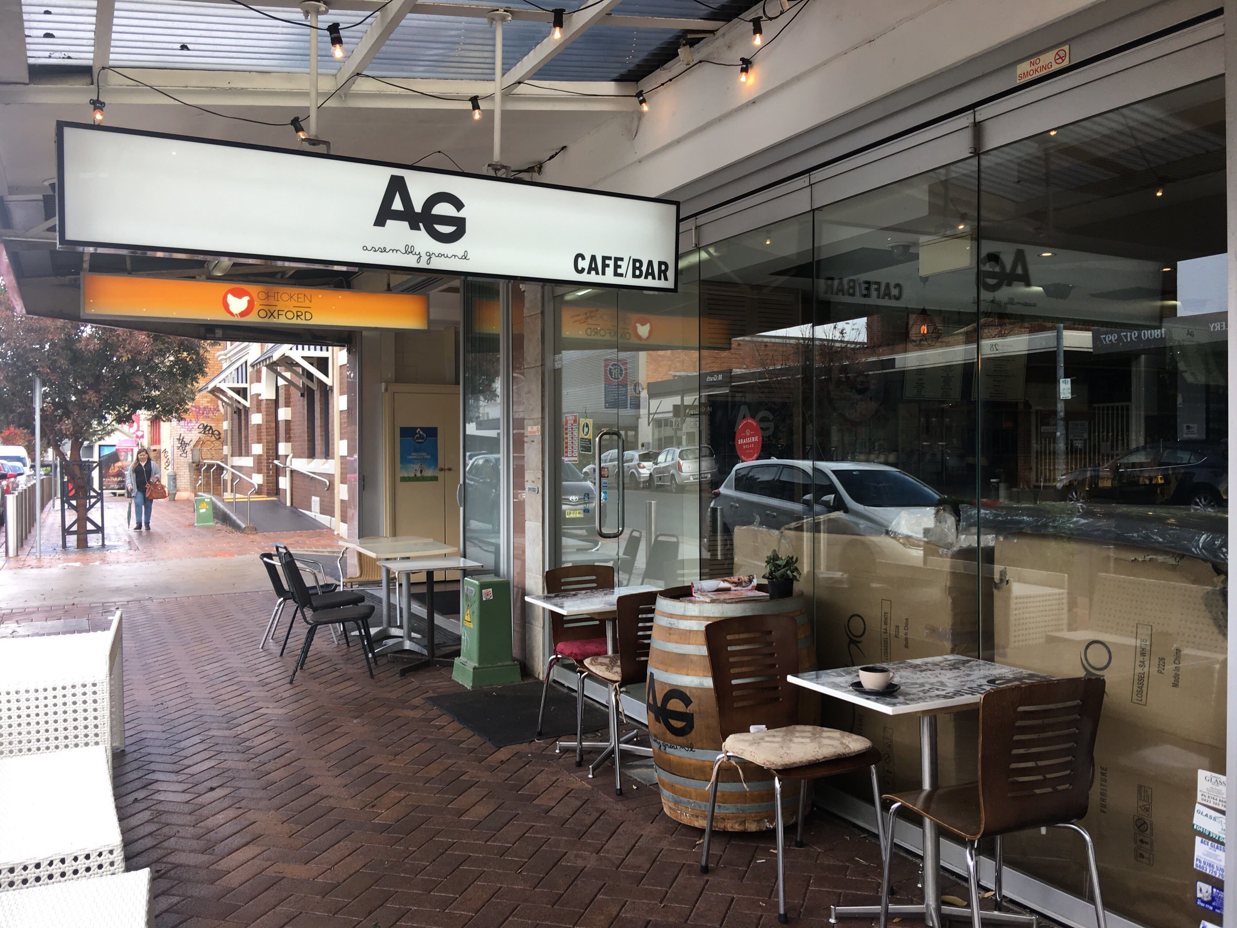 Menu of Assembly Ground Cafe & Bar, Epping, Sydney