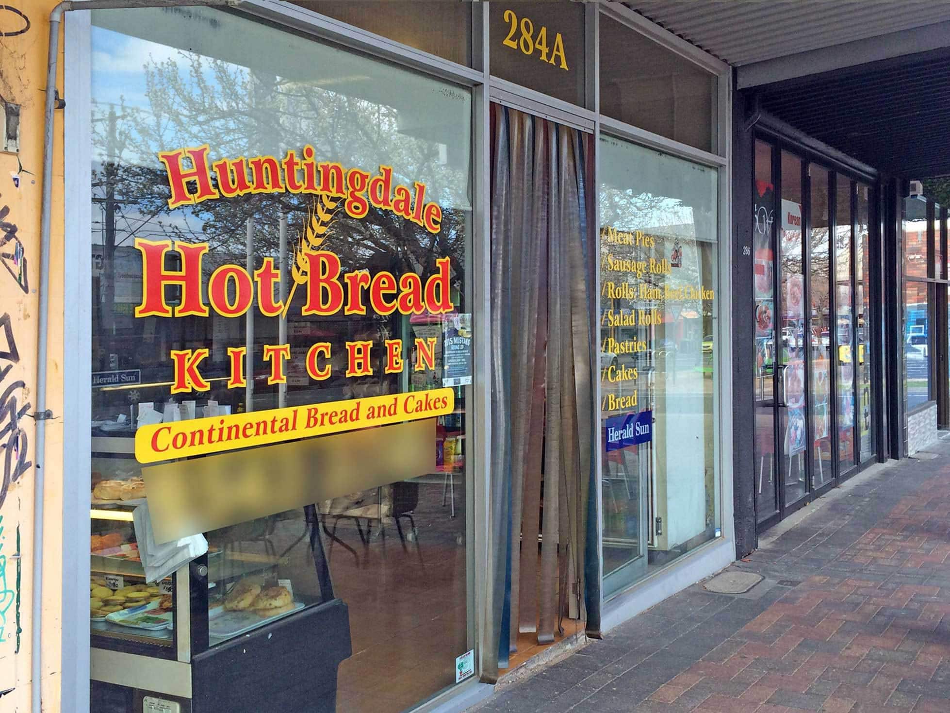 Menu of Huntingdale Hot Bread Kitchen, Oakleigh, Melbourne